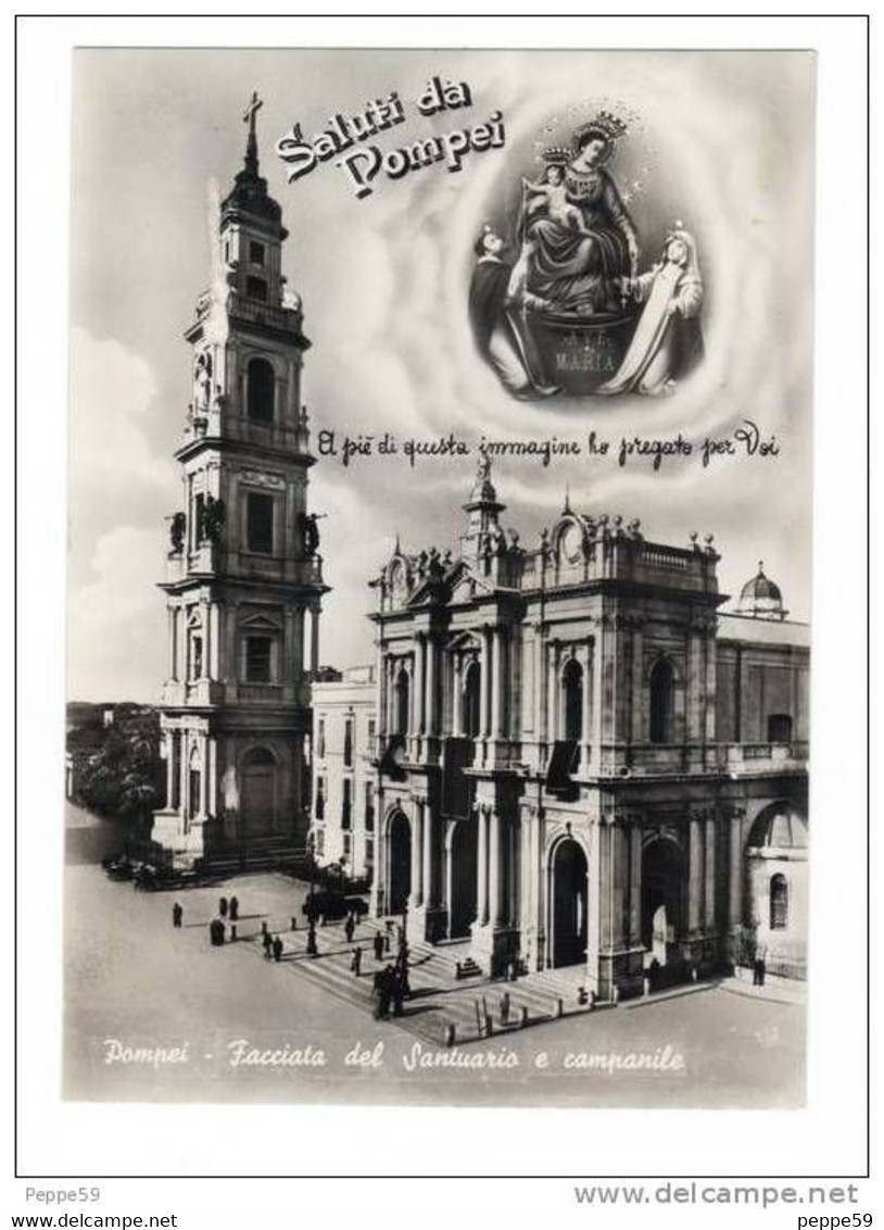 Cartolina Postale Napoli - Pompei Santuario Della Madonna -  Viaggiata - Ercolano