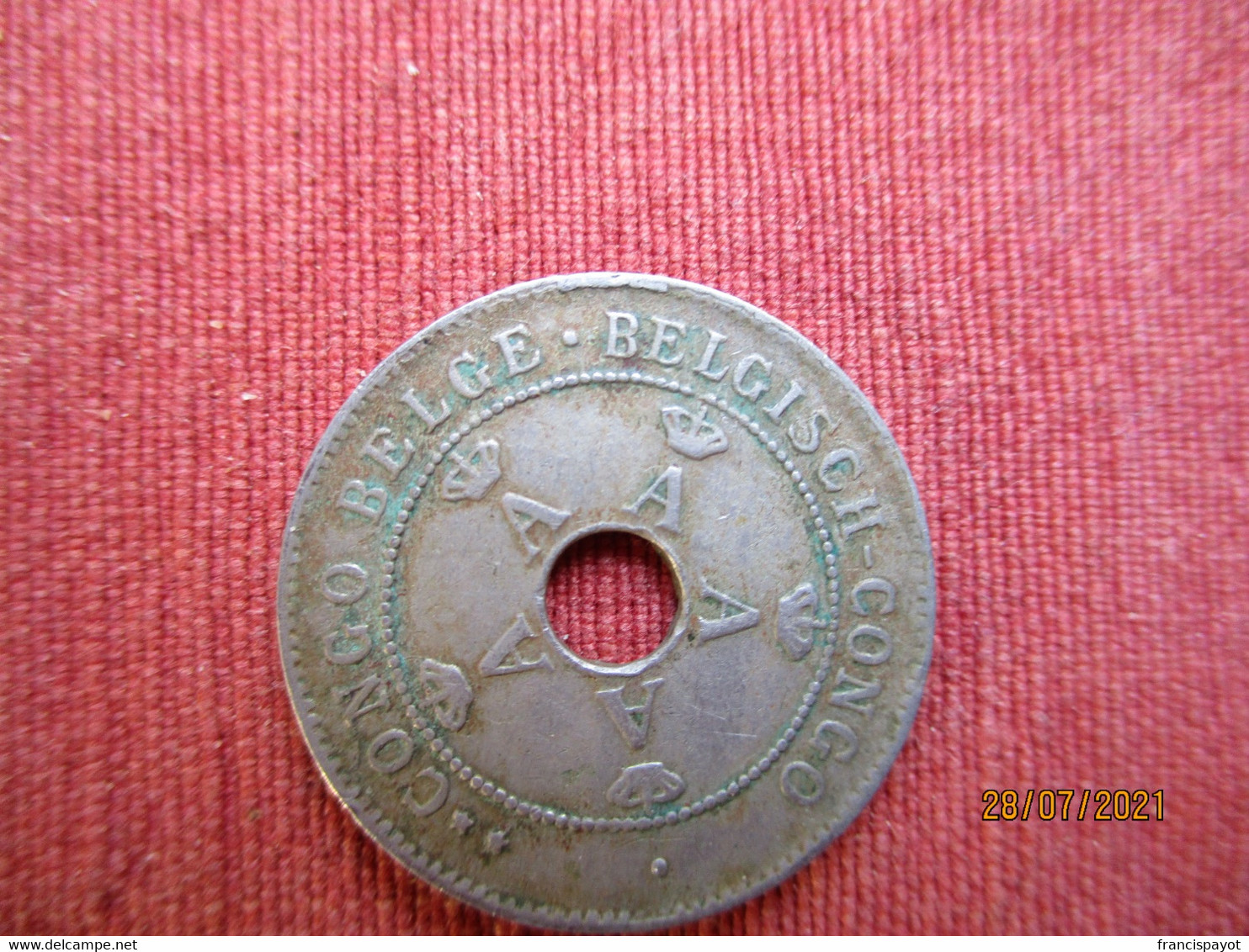 Congo Belge 10 Centimes 1922 - 1910-1934: Albert I