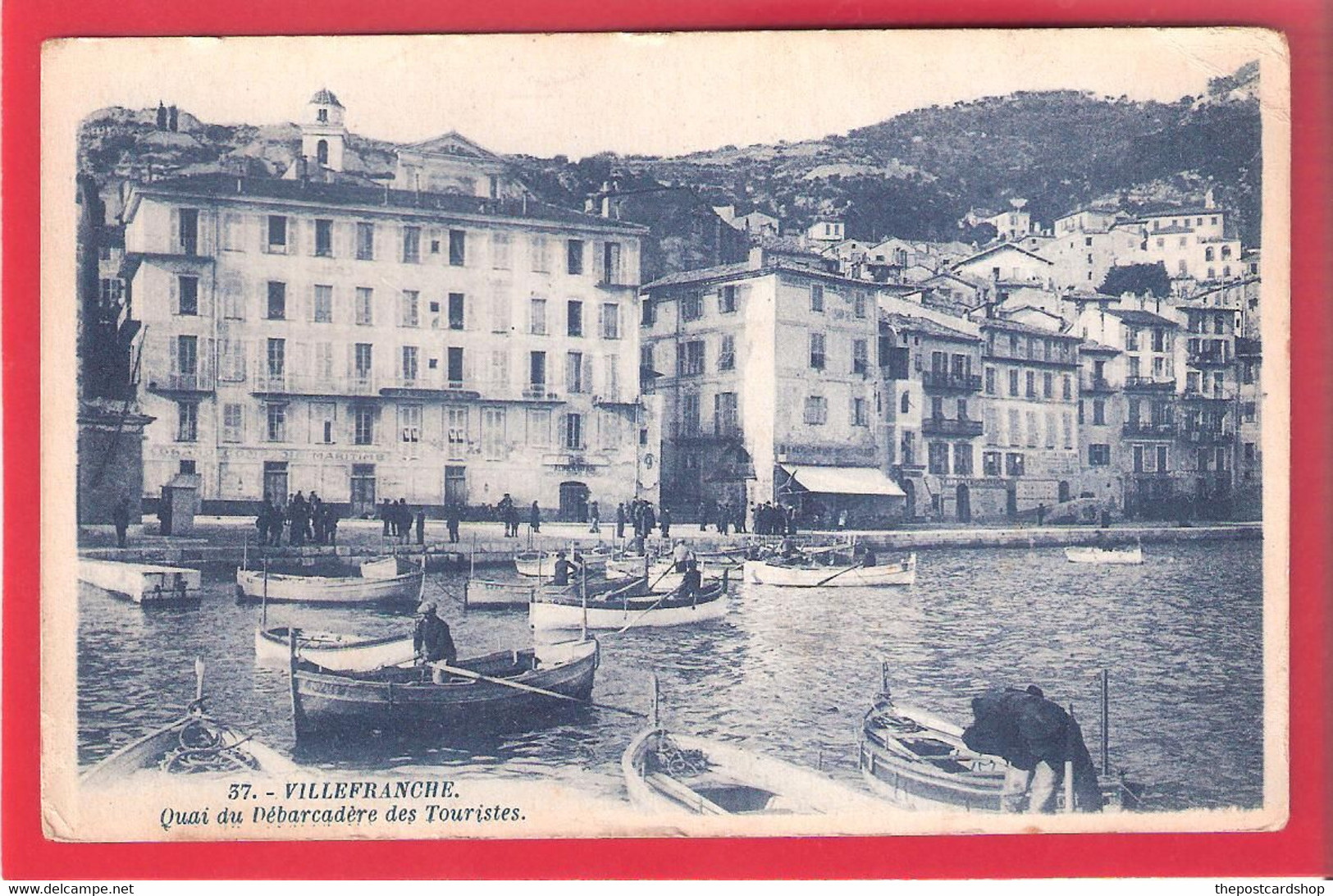 CPA 06 No.37 VILLEFRANCHE SUR MERLES QUAIS DU DEBARCADERE DES TOURISTES - Villefranche-sur-Mer