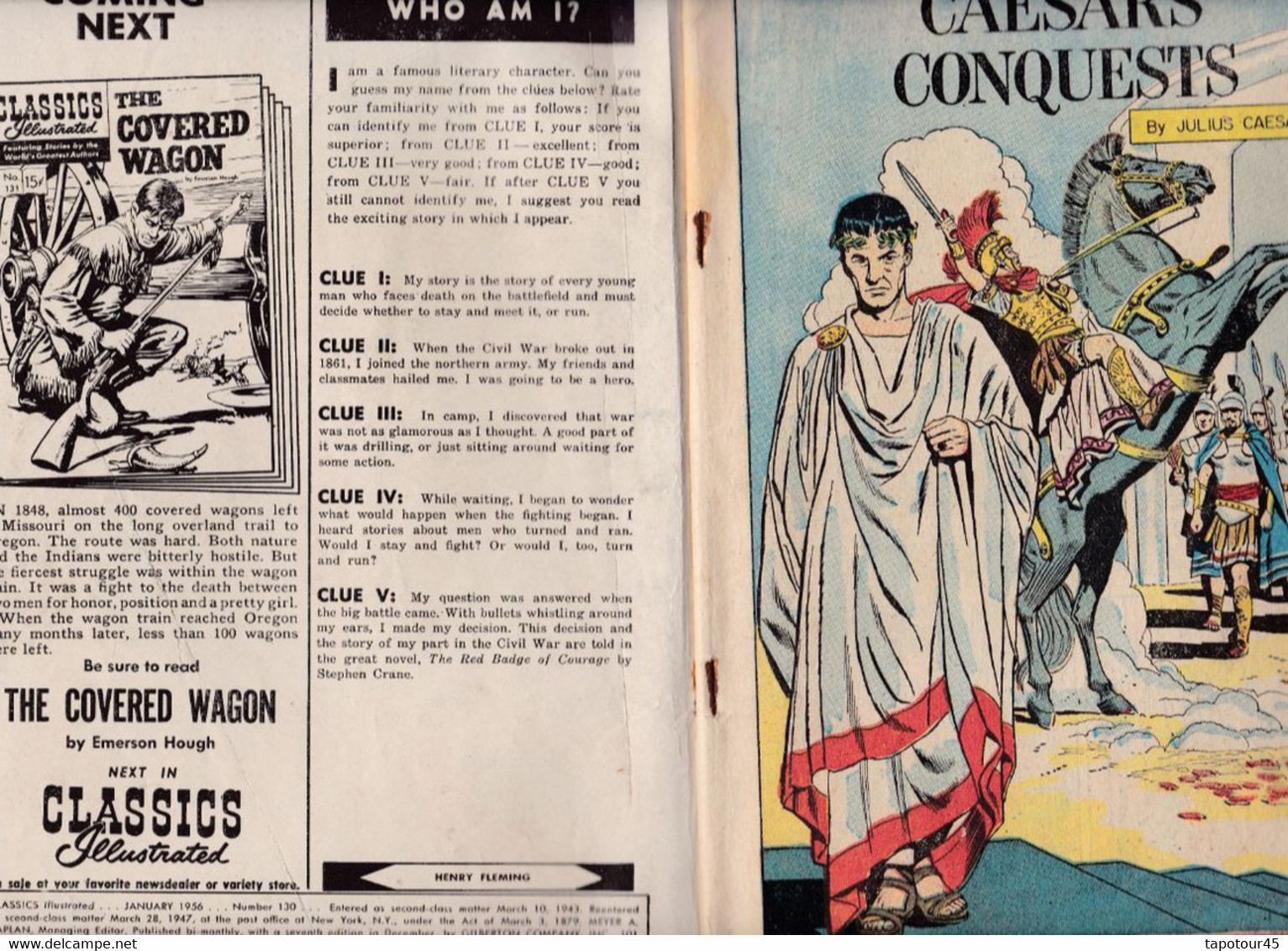 C 16) Revues > Anglais > "Classics Illustrated"1943 >Caesar's Conquests >  20 Pages 18 X 26 R/V N= 130 - Other Publishers