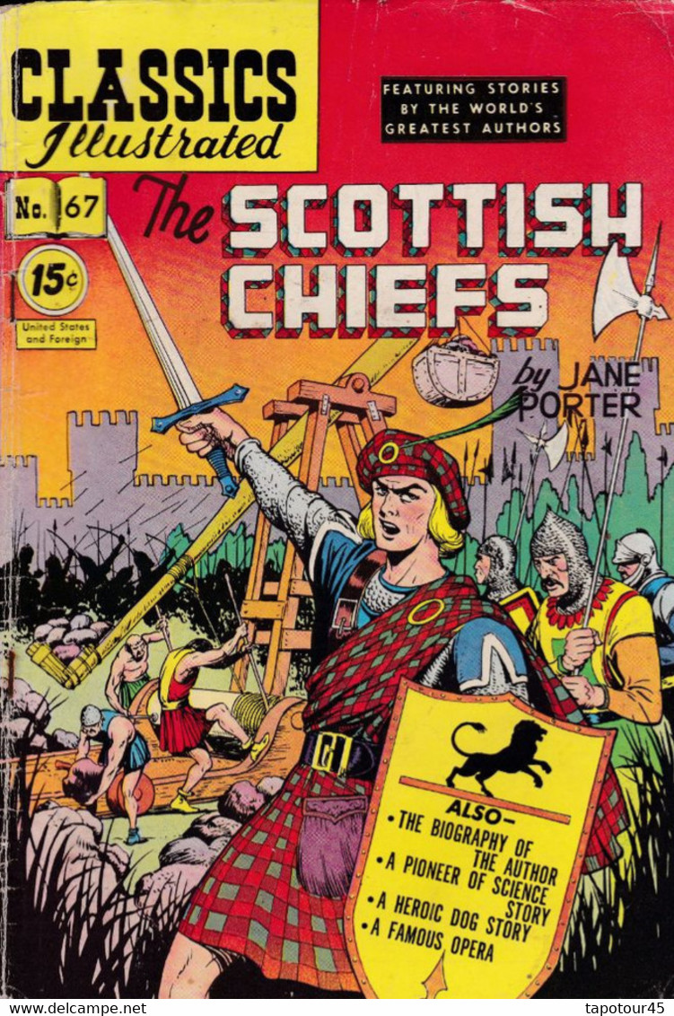 C 16) Revues > Anglais > "Classics Illustrated"1950 >Scottish Chiefs >  20 Pages 18 X 26 R/V N= 67 - Altri Editori