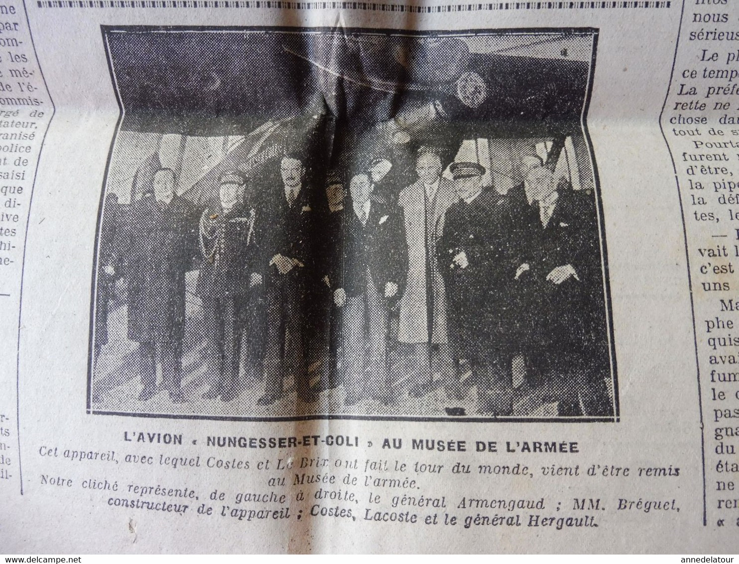 1932  LE PROGRES : L'avion "Nungesser-et-Coli ; La Crise Allemande  ; Etc - Algemene Informatie