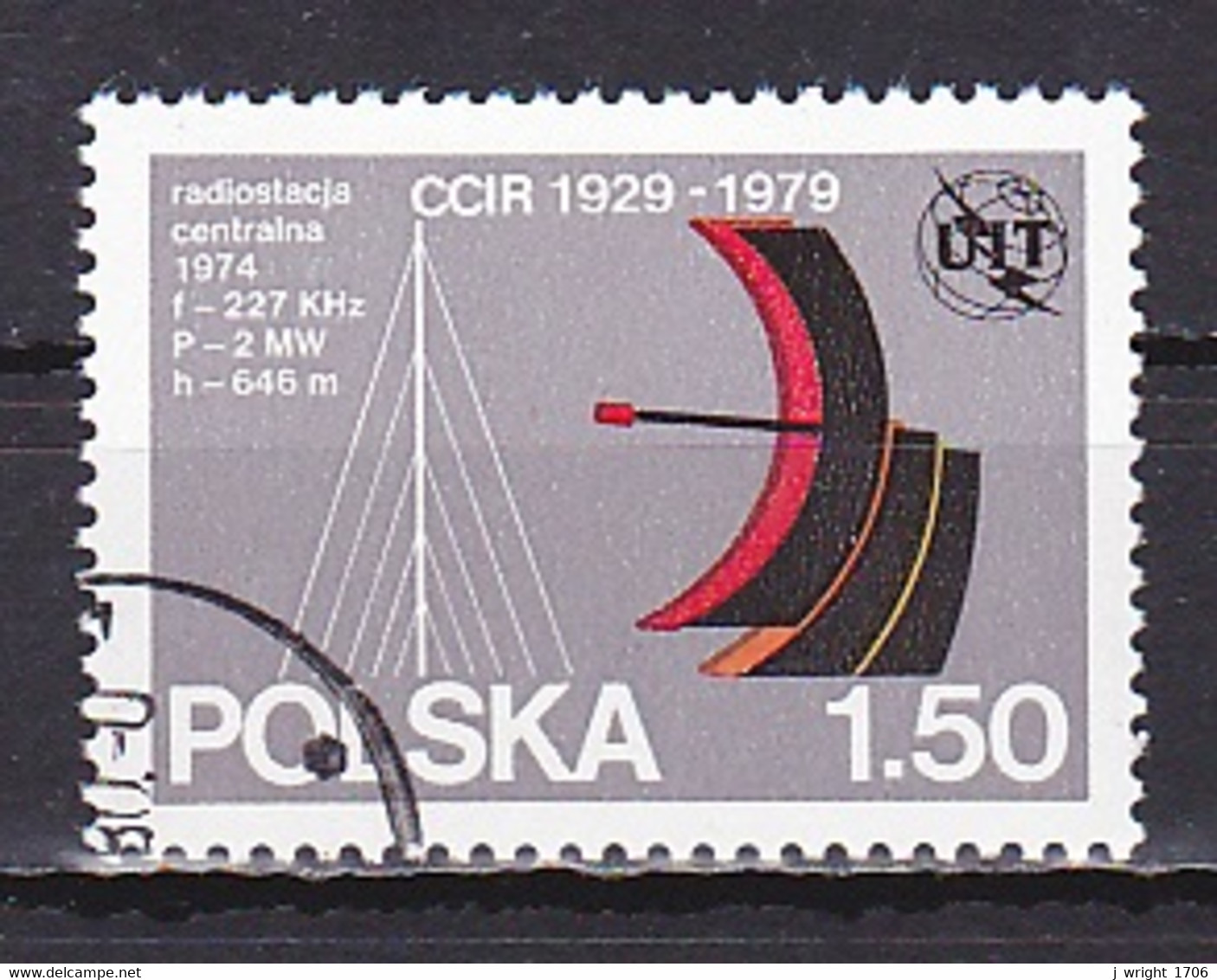 Poland, 1979, ITU 50th Anniv, 1.50zł, CTO - Used Stamps