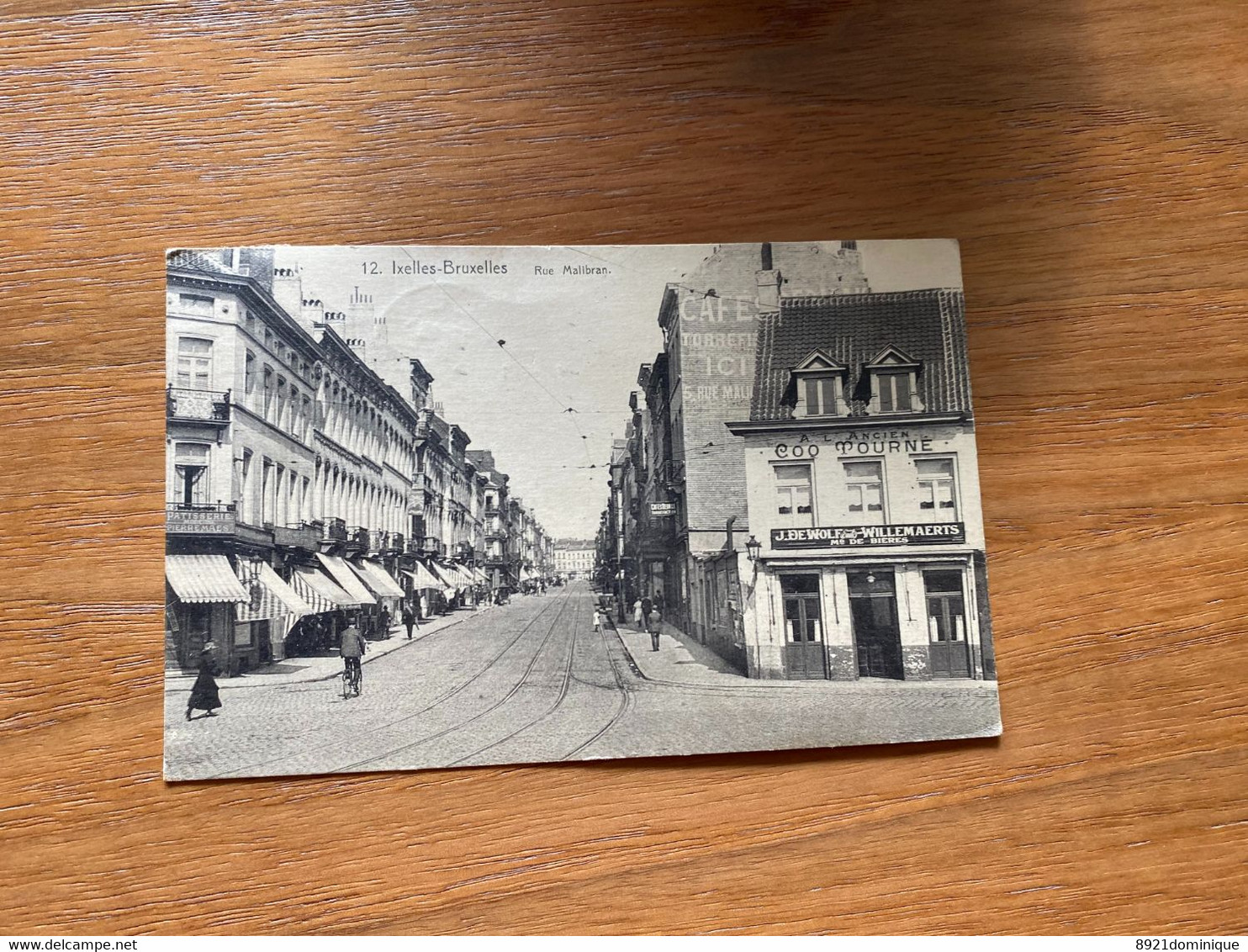 Elsene - Ixelles Bruxelles  - RUE MALIBRAN - "PATISSERIE MODERNE H. DESSART" - "CAFE A L'ANCIEN COQ Tourne" 1922 - Ixelles - Elsene