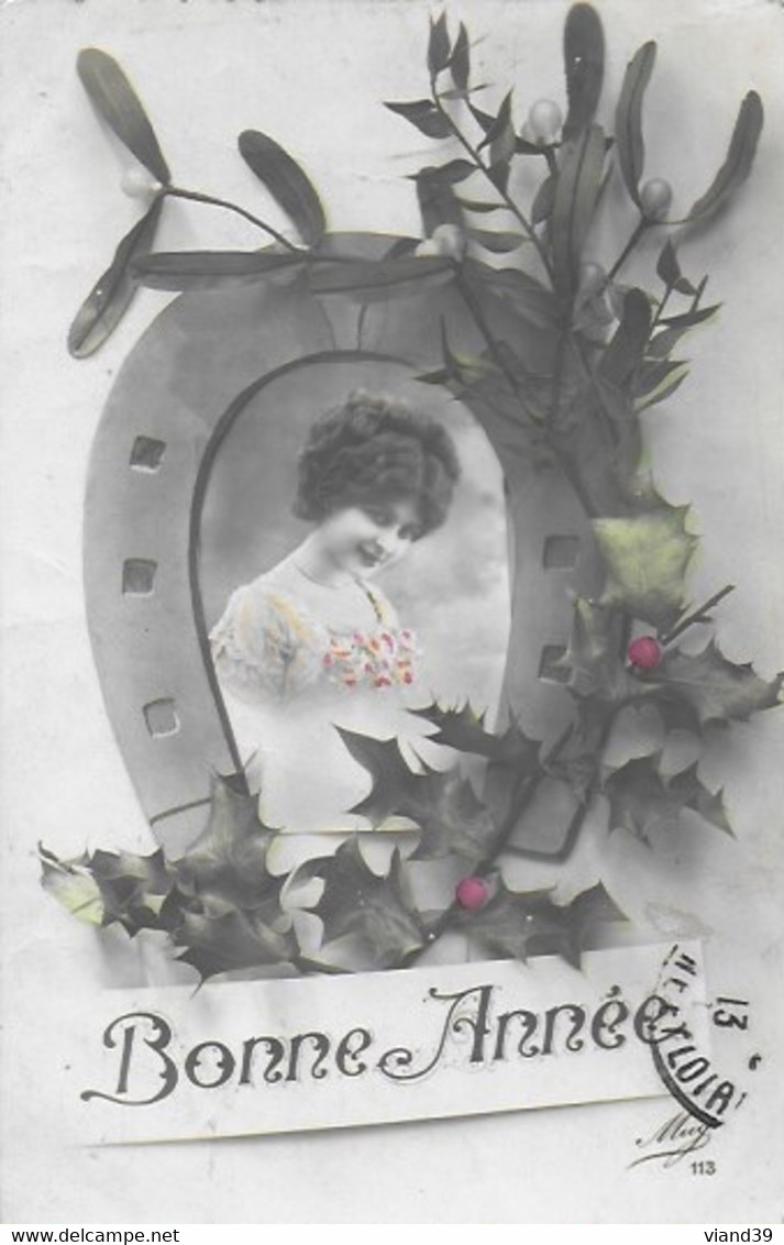 Bonne Année - Lot De  10 CPA - Thème : Femmes - Cartes Des Années  1904-1920 - Sammlungen & Sammellose