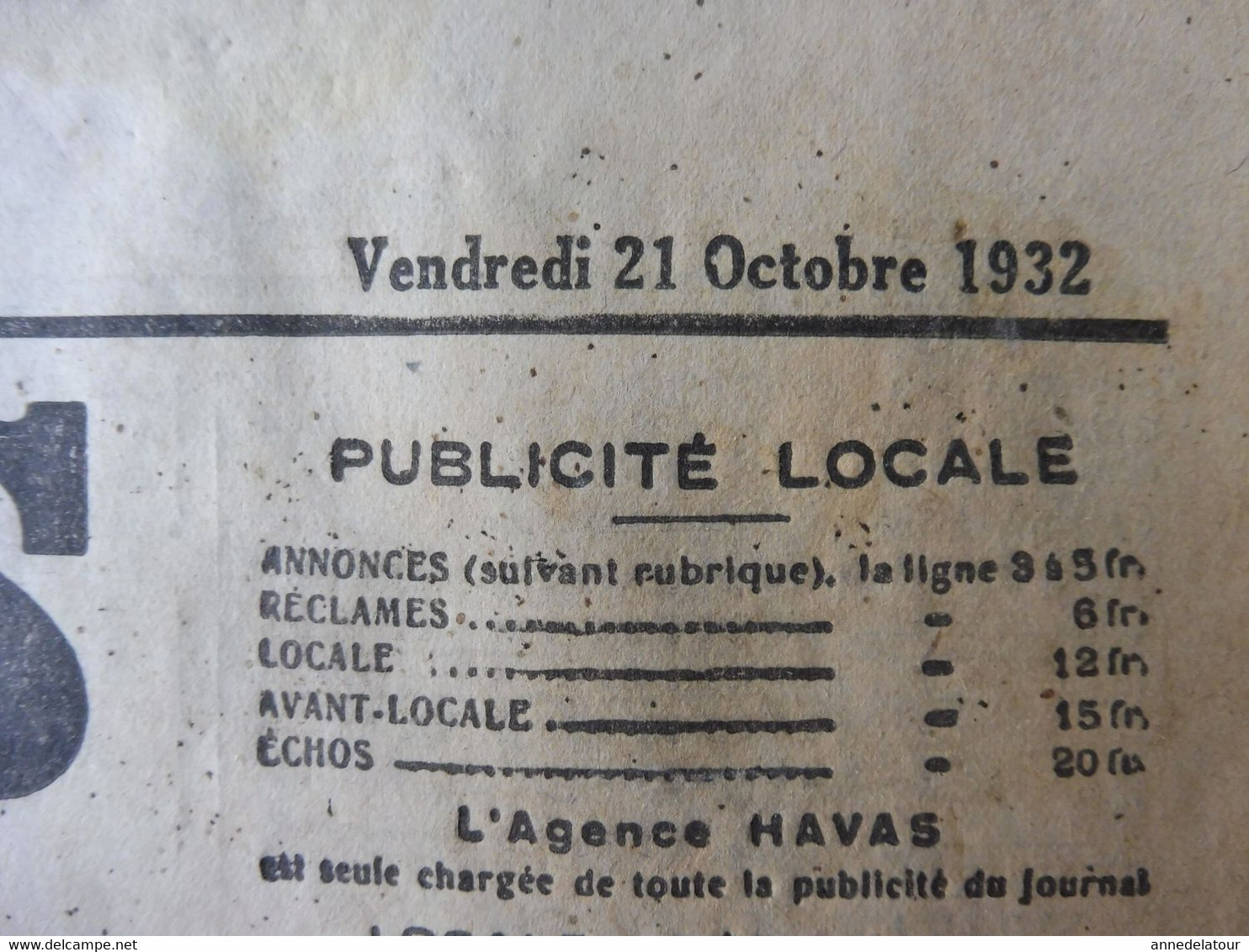 1932 LE PROGRES : L'affaire De L'aéropostale ;Manif Fasciste à Rome Et Mussolini ; Un Article D'Adolf Hitler ;  ; Etc - Testi Generali