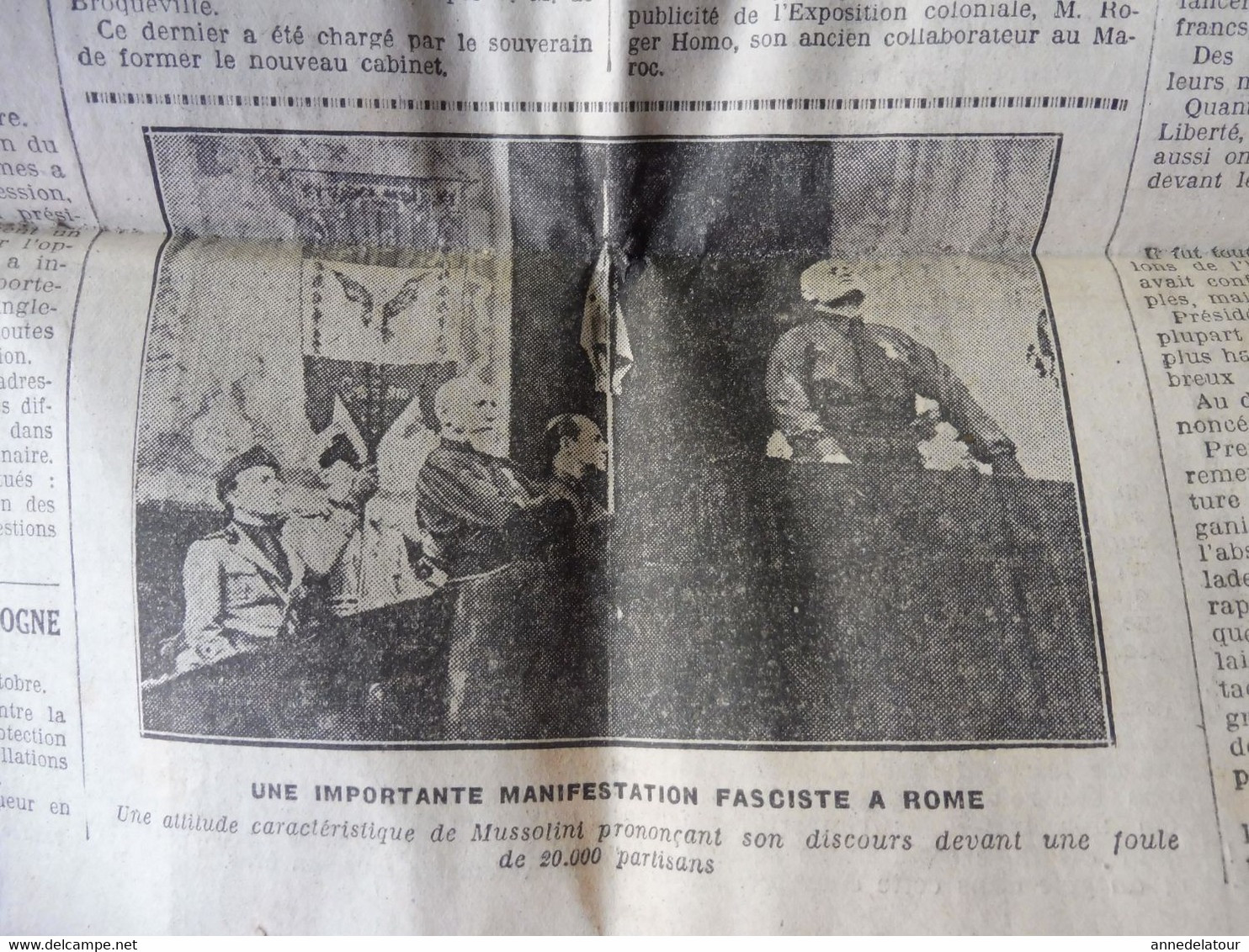 1932 LE PROGRES : L'affaire De L'aéropostale ;Manif Fasciste à Rome Et Mussolini ; Un Article D'Adolf Hitler ;  ; Etc - Informations Générales