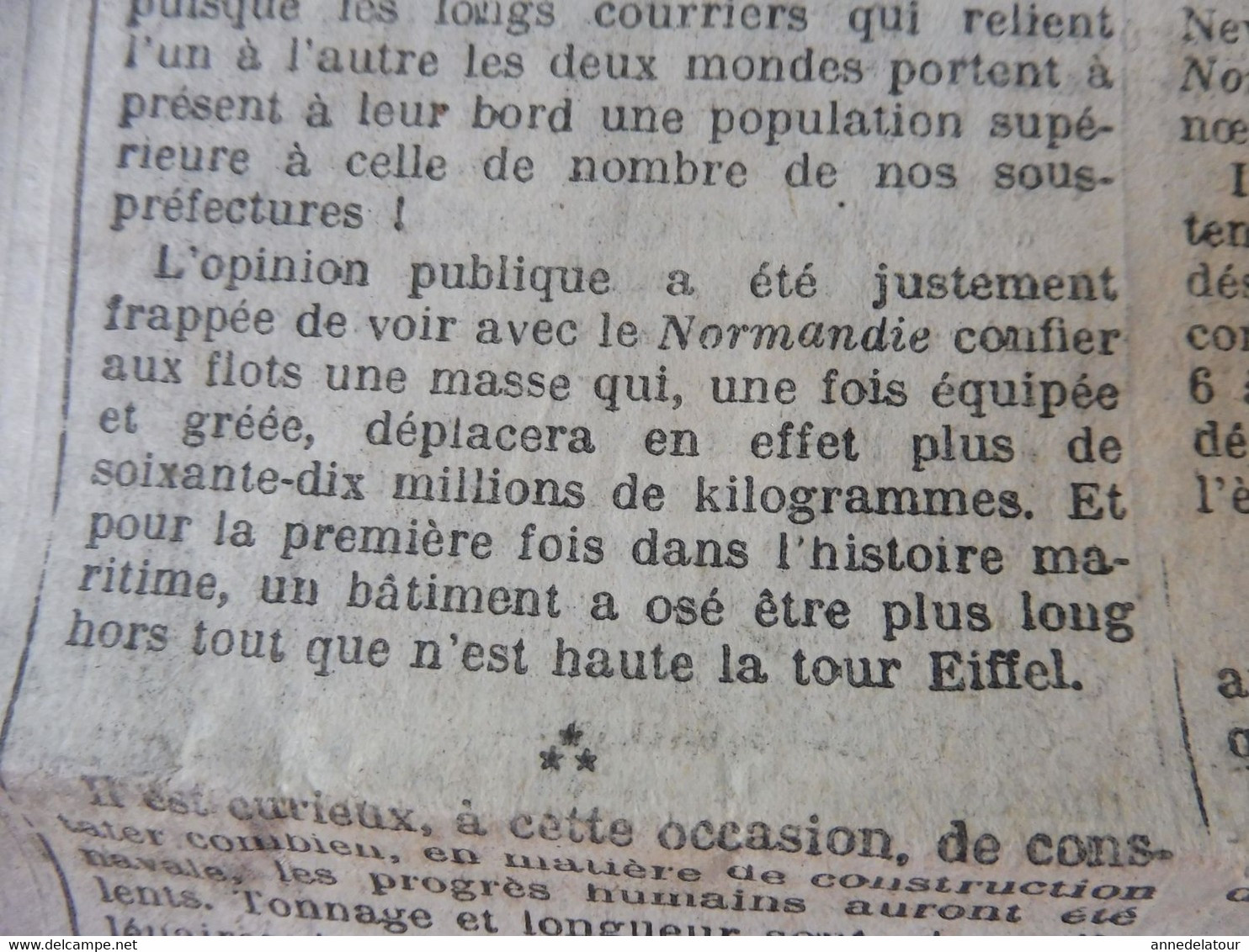 1932 LE PROGRES : La Ville Flottante Du NORMANDIE ; Wagons-Foudres-Truqués ; Les Maladies Du Lapin ; Etc - Informations Générales