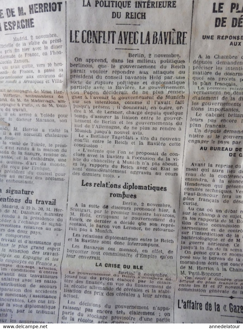 1932 LE PROGRES : La Ville Flottante du NORMANDIE ; Wagons-Foudres-Truqués ; Les maladies du lapin ; etc