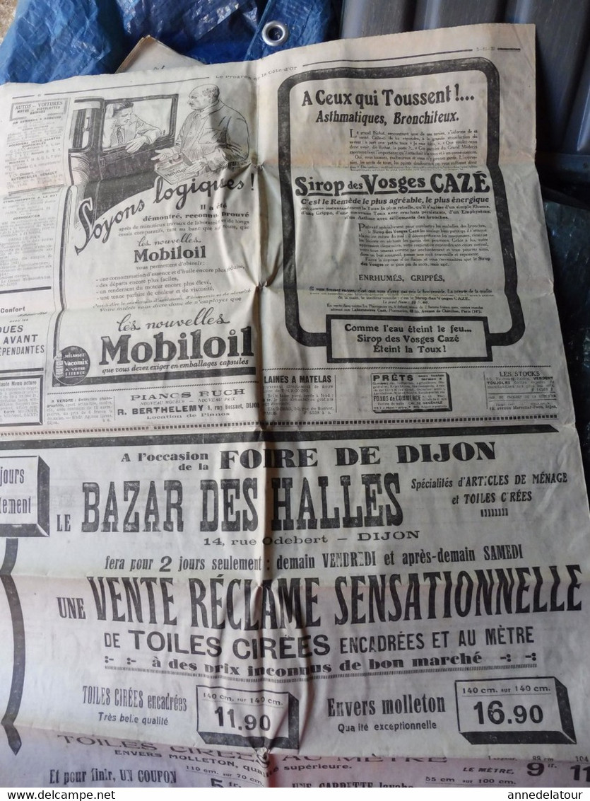 1932 LE PROGRES : La Ville Flottante du NORMANDIE ; Wagons-Foudres-Truqués ; Les maladies du lapin ; etc