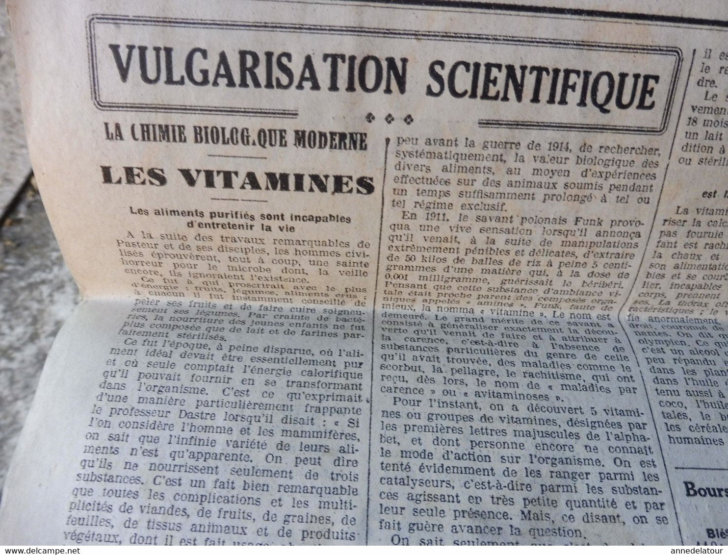 1932 LE PROGRES : Hitler et Goëbbels ; Vivre cent ans ;Les aliments purifiés sont incapables à entretenir la vie ; Etc