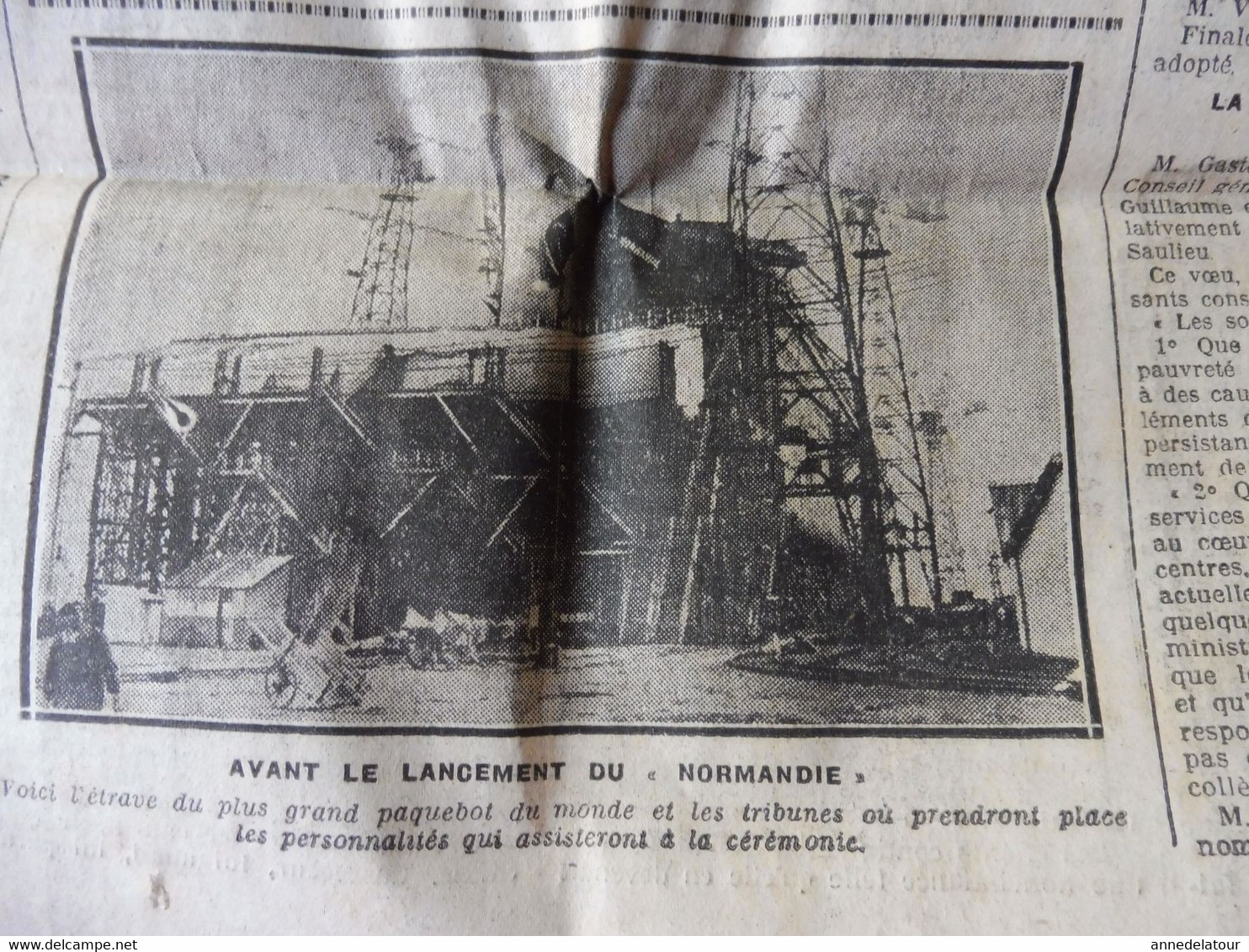 1932 LE PROGRES : Avant Le Lancement Du NORMANDIE ; Les Bienfaits Du Massage ; La Laryngite ;etc - Algemene Informatie