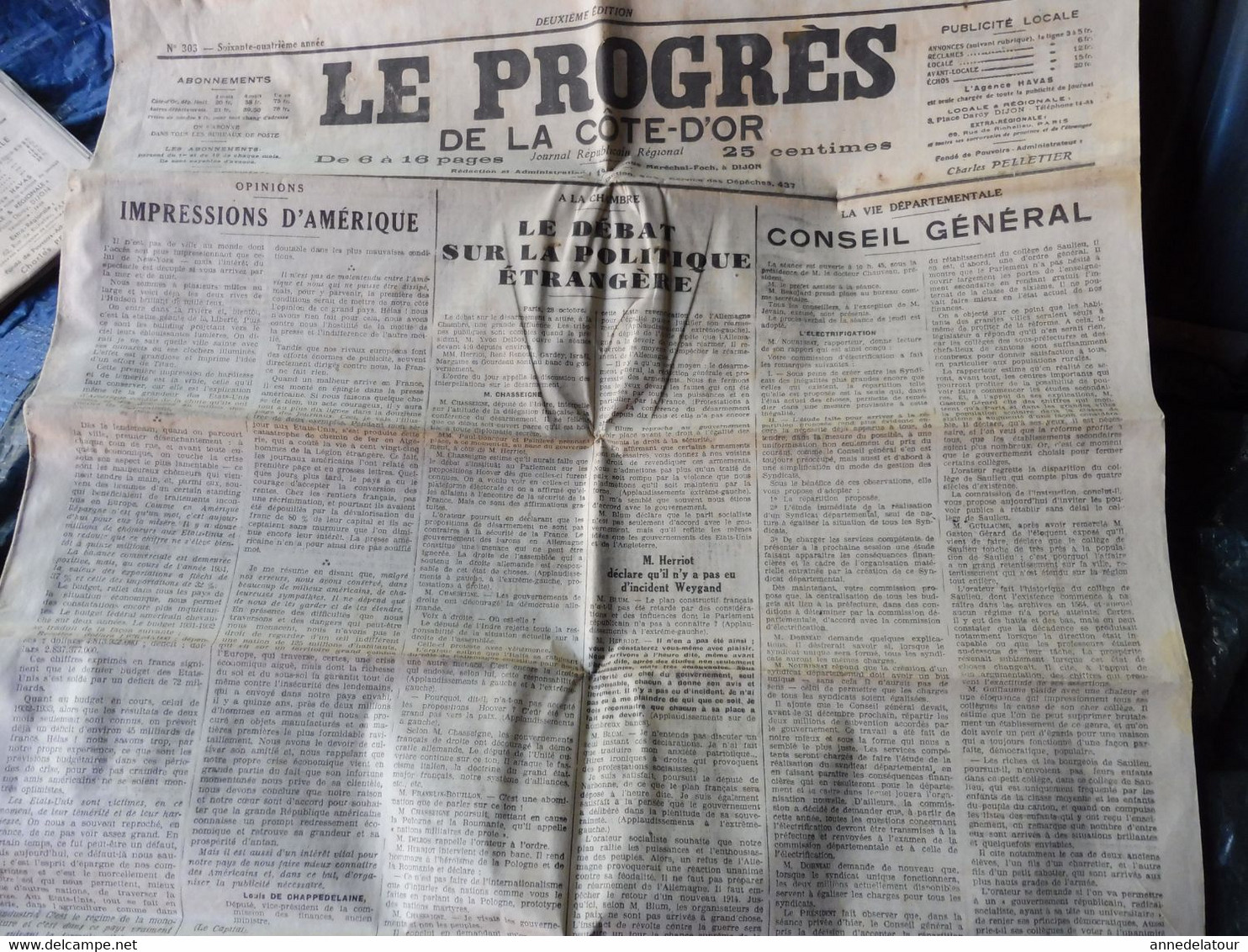 1932 LE PROGRES : Avant Le Lancement Du NORMANDIE ; Les Bienfaits Du Massage ; La Laryngite ;etc - Informaciones Generales