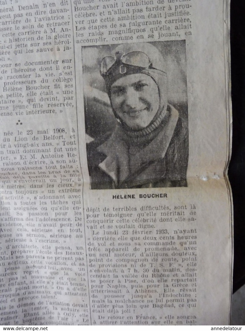 1935 LE PROGRES :  L'anniversaire De La Mort D'Hélène Boucher à Yermenonville  ; Le Procès Stavisky ; Etc - Testi Generali