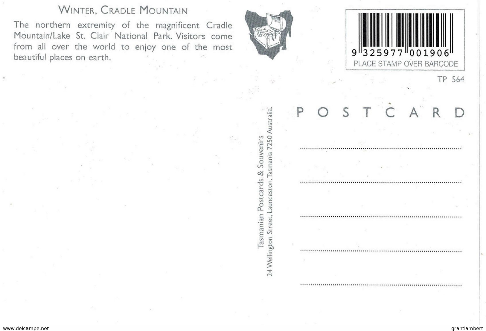 Cradle Mountain, Tasmania In Winter - Unused Postcard - Wilderness