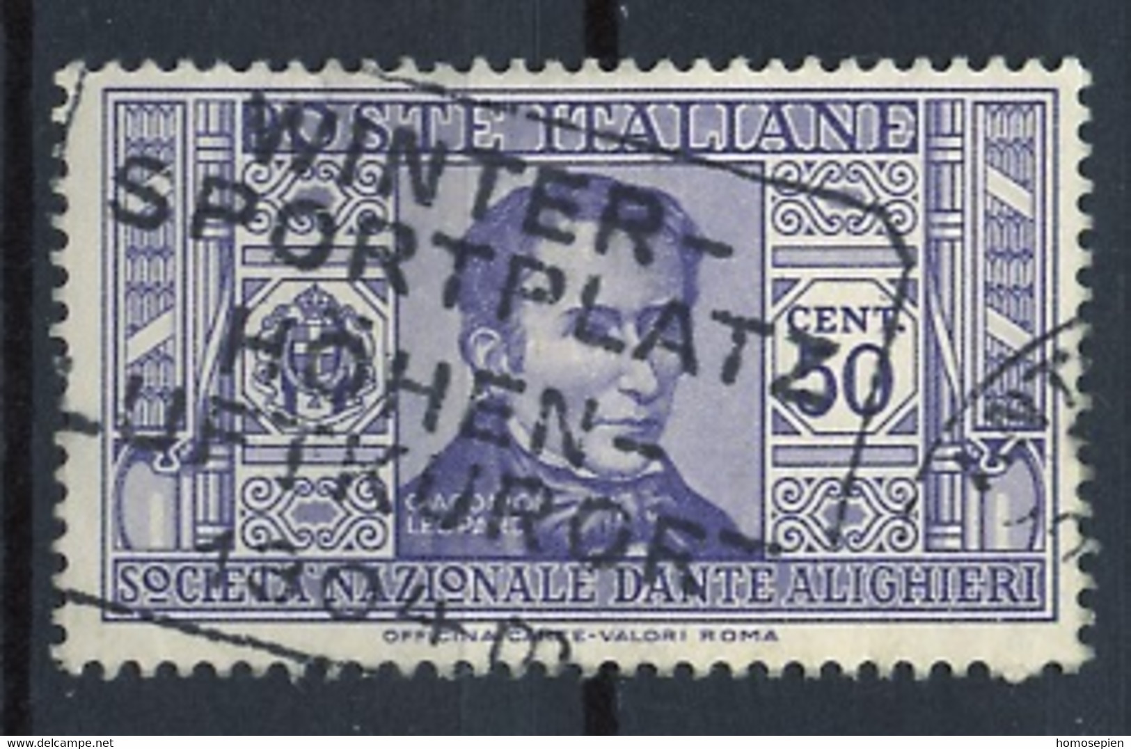 Italie - Italy - Italien 1932 Y&T N°288 - Michel N°378 (o) - 50c Leopardi - Usati