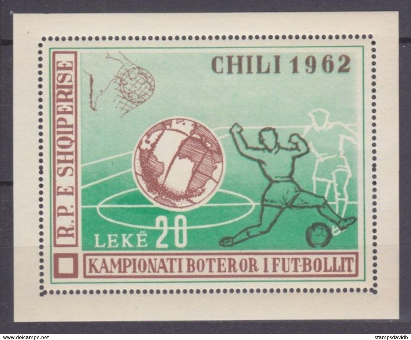 1962 Albania B11 1962 FIFA World Cup In Chile 40,00 € - 1962 – Cile