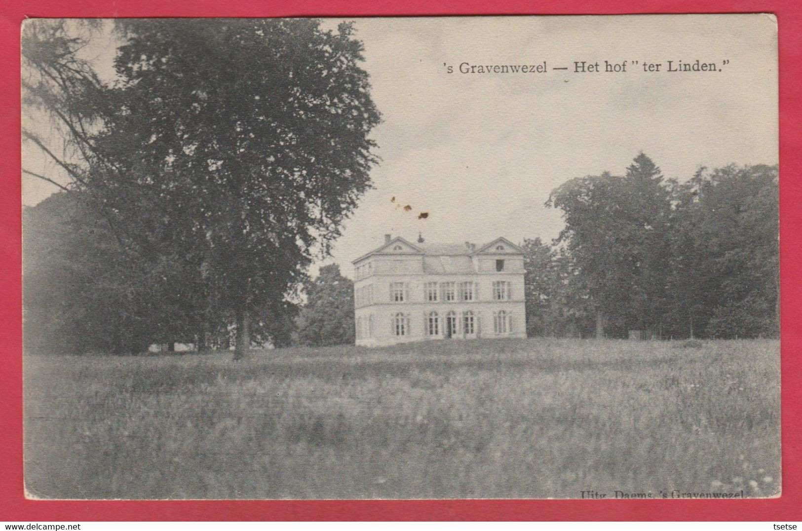 's-Gravenwezel - Het Hof" Ter Linden " - 1912 ( Verso Zien ) - Schilde