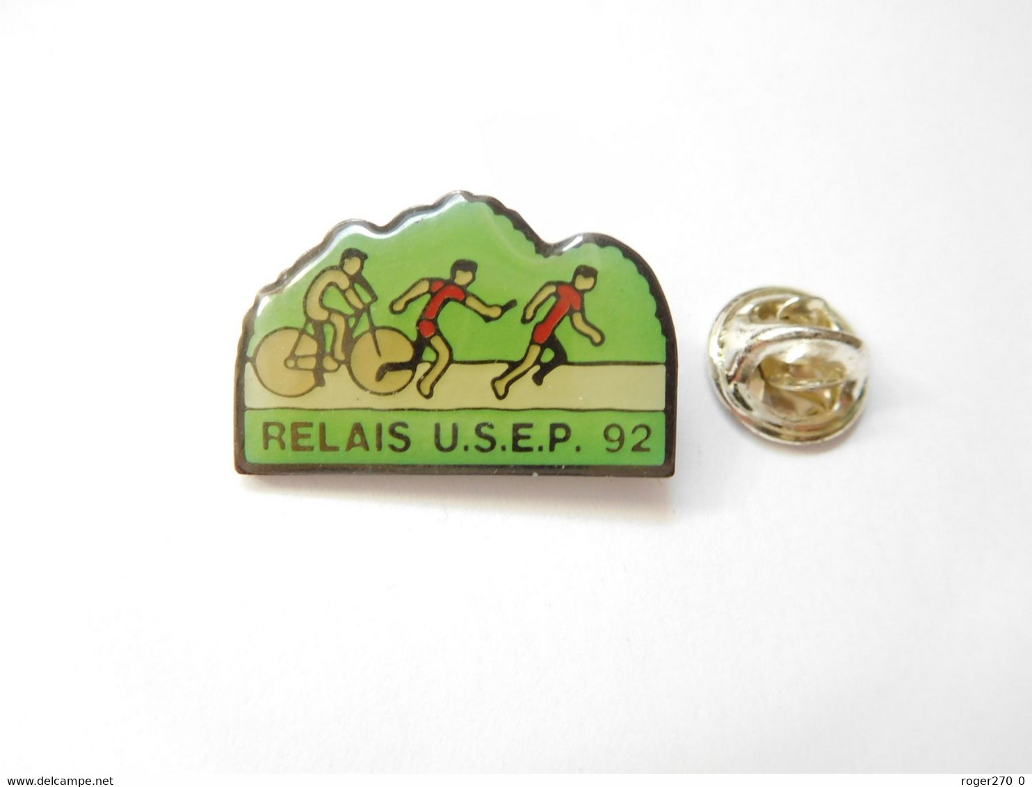 Beau Pin's Pins , Cyclisme Vélo , Course à Pied , Relais USEP 92 - Cyclisme