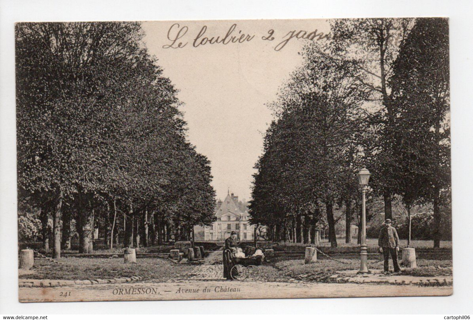 - CPA ORMESSON (94) - Avenue Du Château 1906 (avec Personnages) - Photo Neurdein 241 - - Ormesson Sur Marne