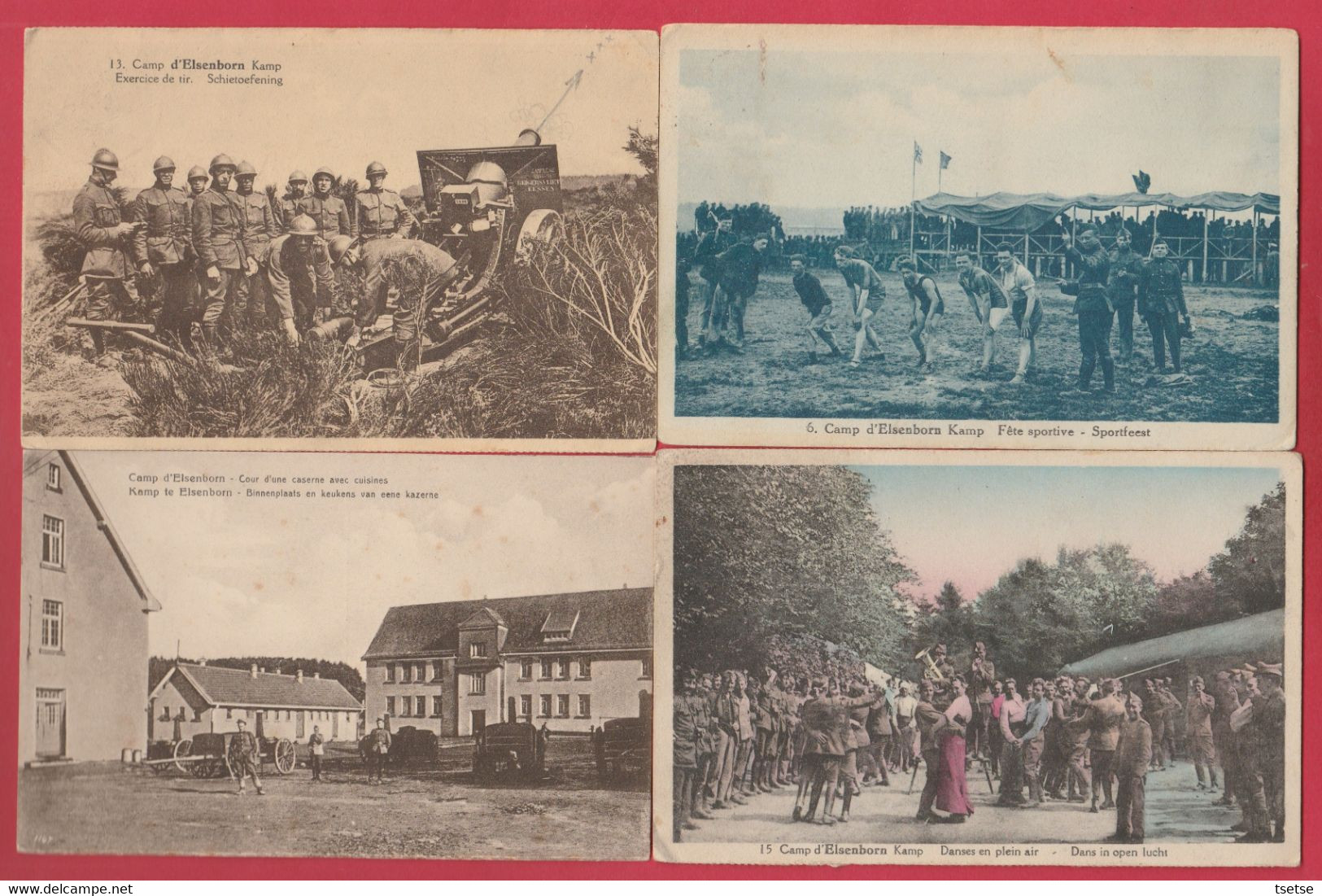 Camp D'Elsenborn  - 14 Cartes Postales , Toutes Visibles - Elsenborn (Kamp)