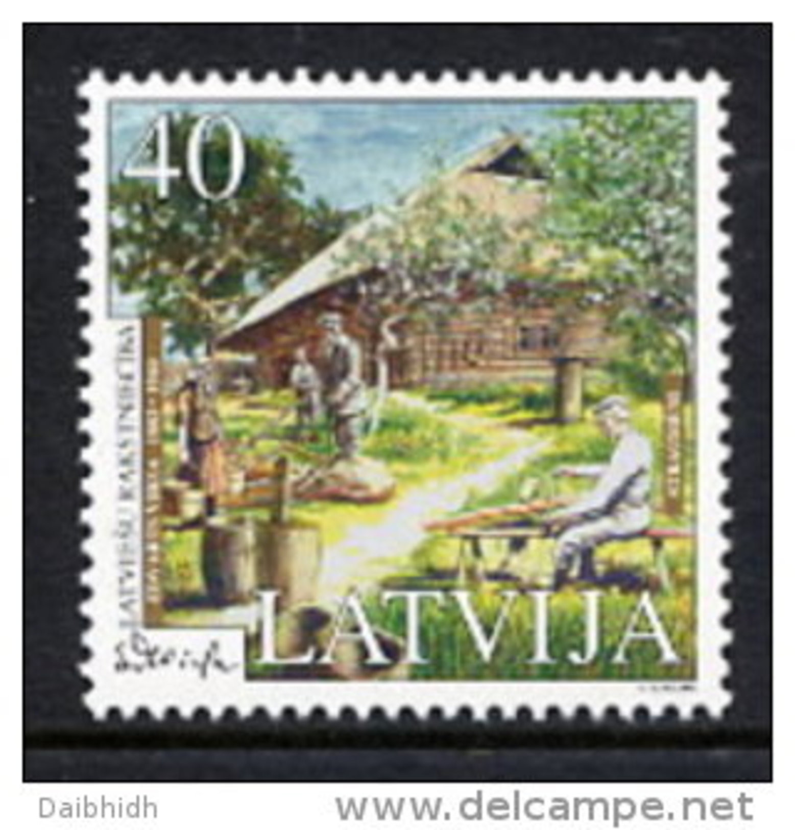 LATVIA 2003 Writer: Edvarts Virza MNH / **.  Michel 589 - Lettonie
