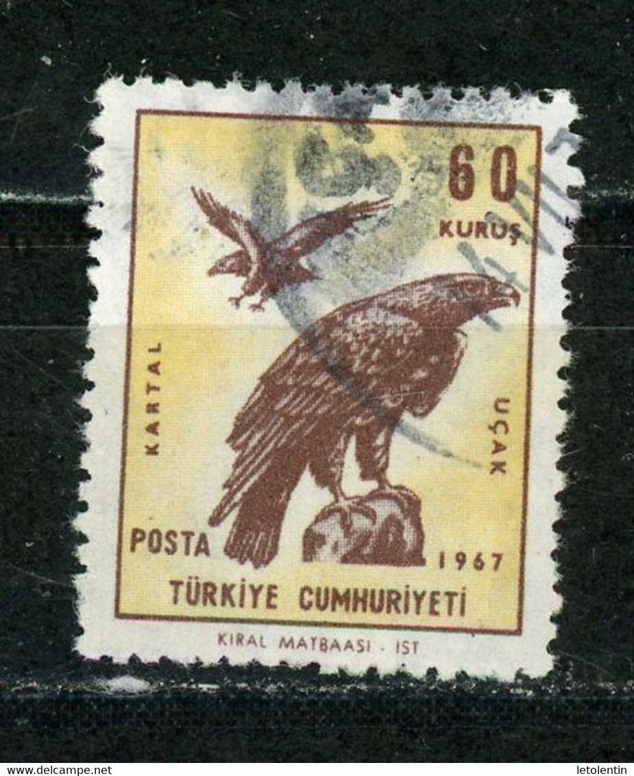 TURQUIE - POSTE AERIENNE - OISEAUX - N° Yvert A 48 Obli. - Poste Aérienne