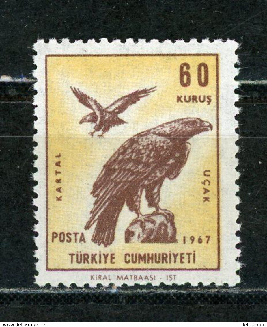 TURQUIE - POSTE AERIENNE - OISEAUX - N° Yvert A 48 ** - Poste Aérienne