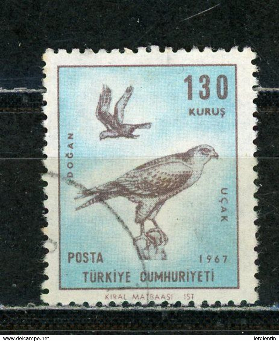 TURQUIE - POSTE AERIENNE - OISEAUX - N° Yvert A 49 Obli. - Poste Aérienne