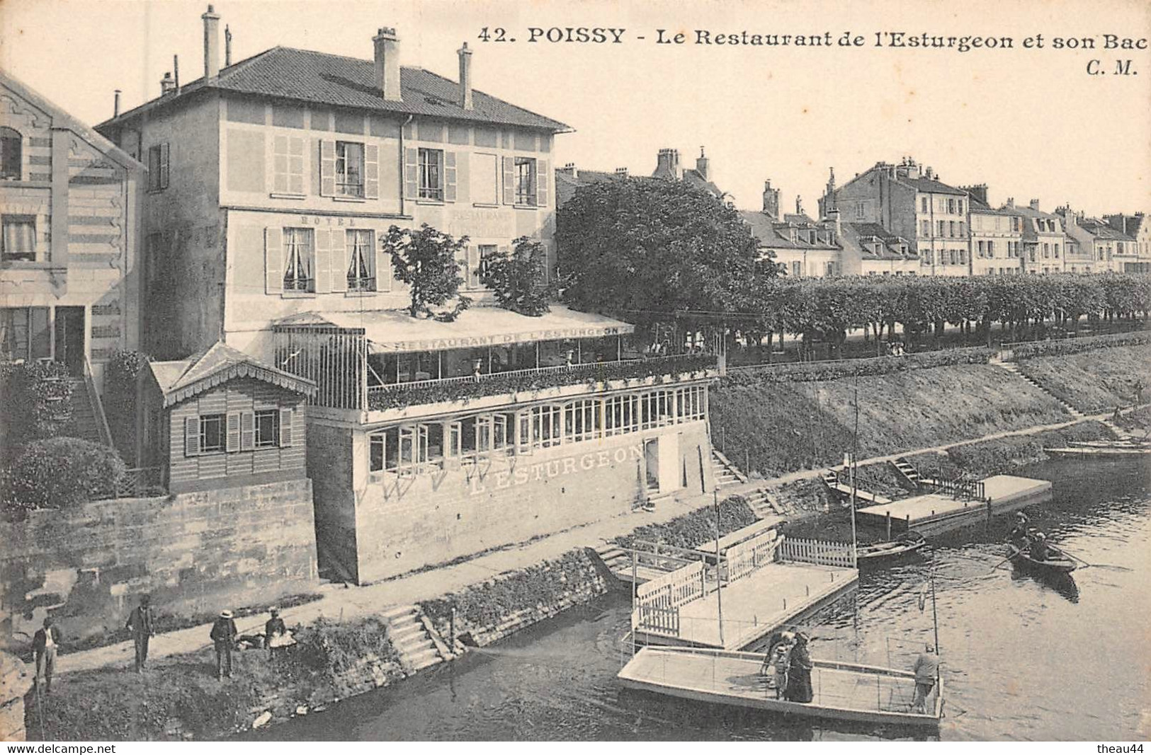 ¤¤  -  POISSY   -  Le Restaurant De L'Esturgeon Et Son Bac      -  ¤¤ - Poissy