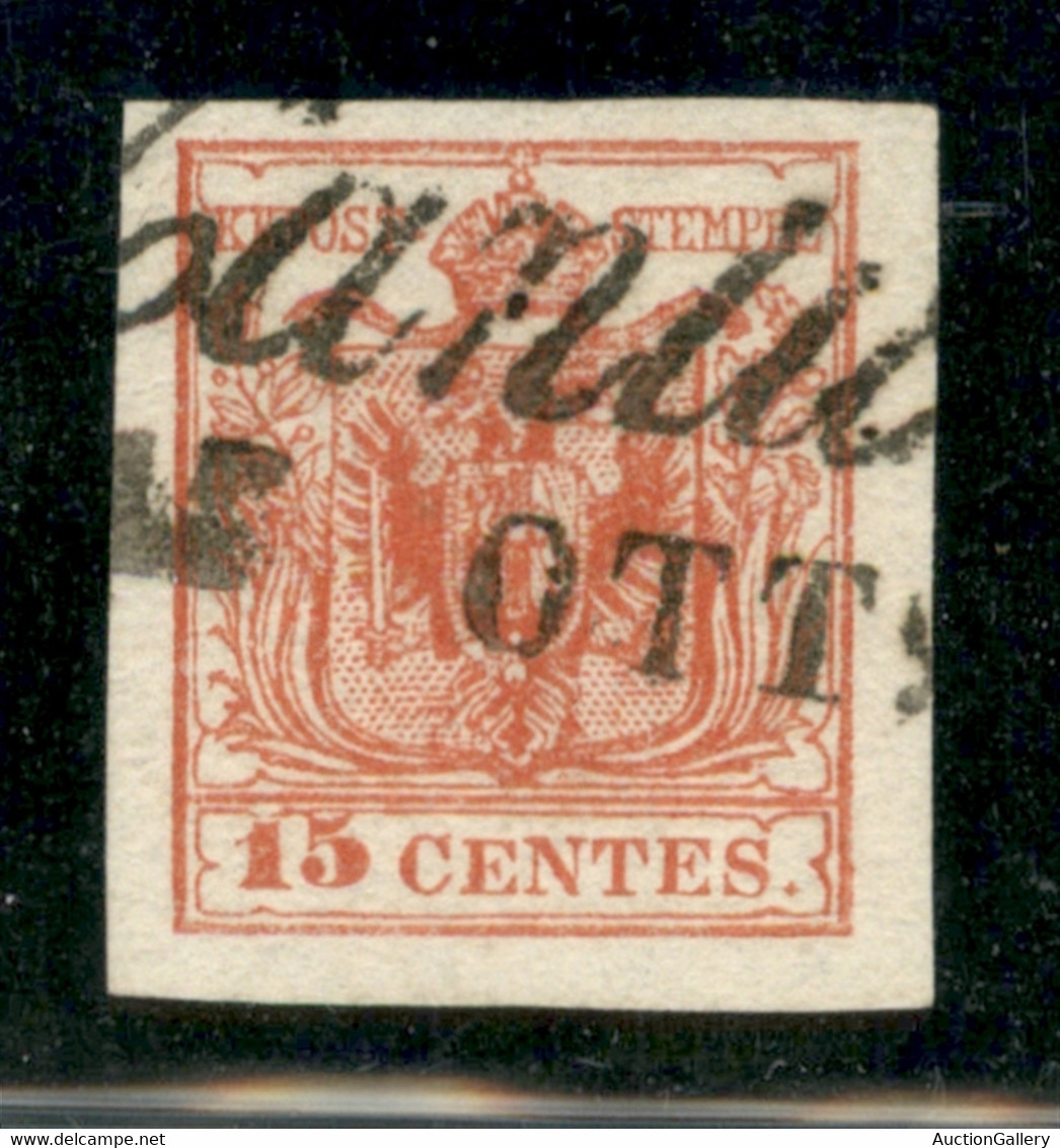 Antichi Stati Italiani - Lombardo Veneto - 1850 - 15 Cent (5) - Usato A Cantù - Other & Unclassified