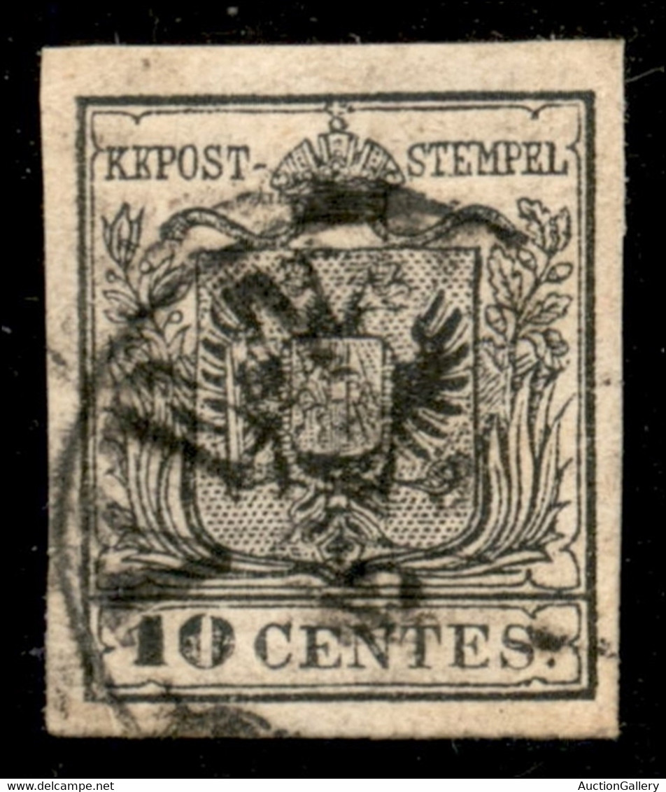 Antichi Stati Italiani - Lombardo Veneto - 1857 - 10 Cent (19 - Carta A Macchina) Usato A Venezia (800) - Other & Unclassified