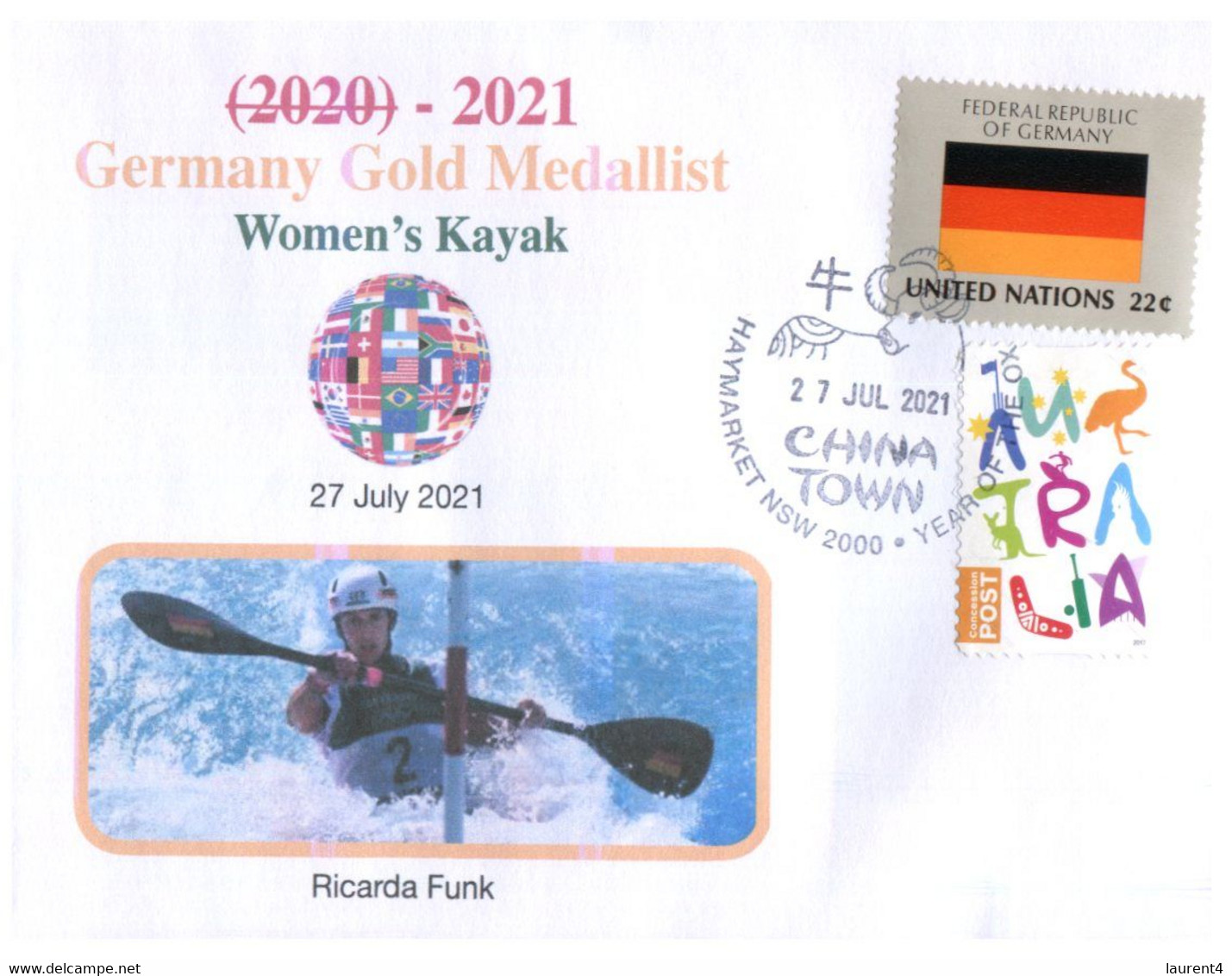 (VV 21 A) 2020 Tokyo Summer Olympic Games - Germany Gold Medal - 27-7-2021 - Women's Kayak - Sommer 2020: Tokio