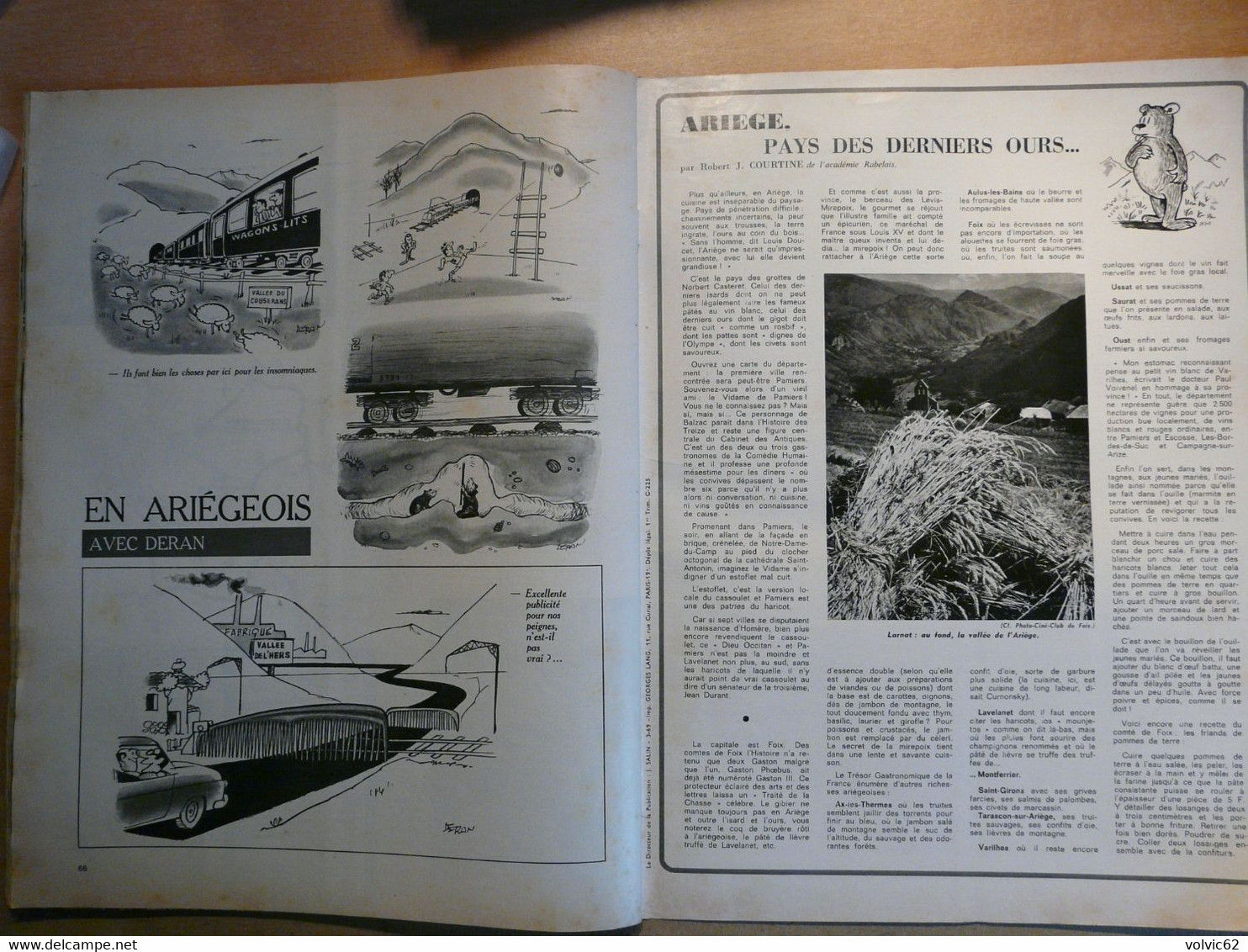 Vie du Rail 1186 1969 Ariège Montgailhard foix oust niaux unac lérida biros tour de carol tarascon hospitalet puymorens