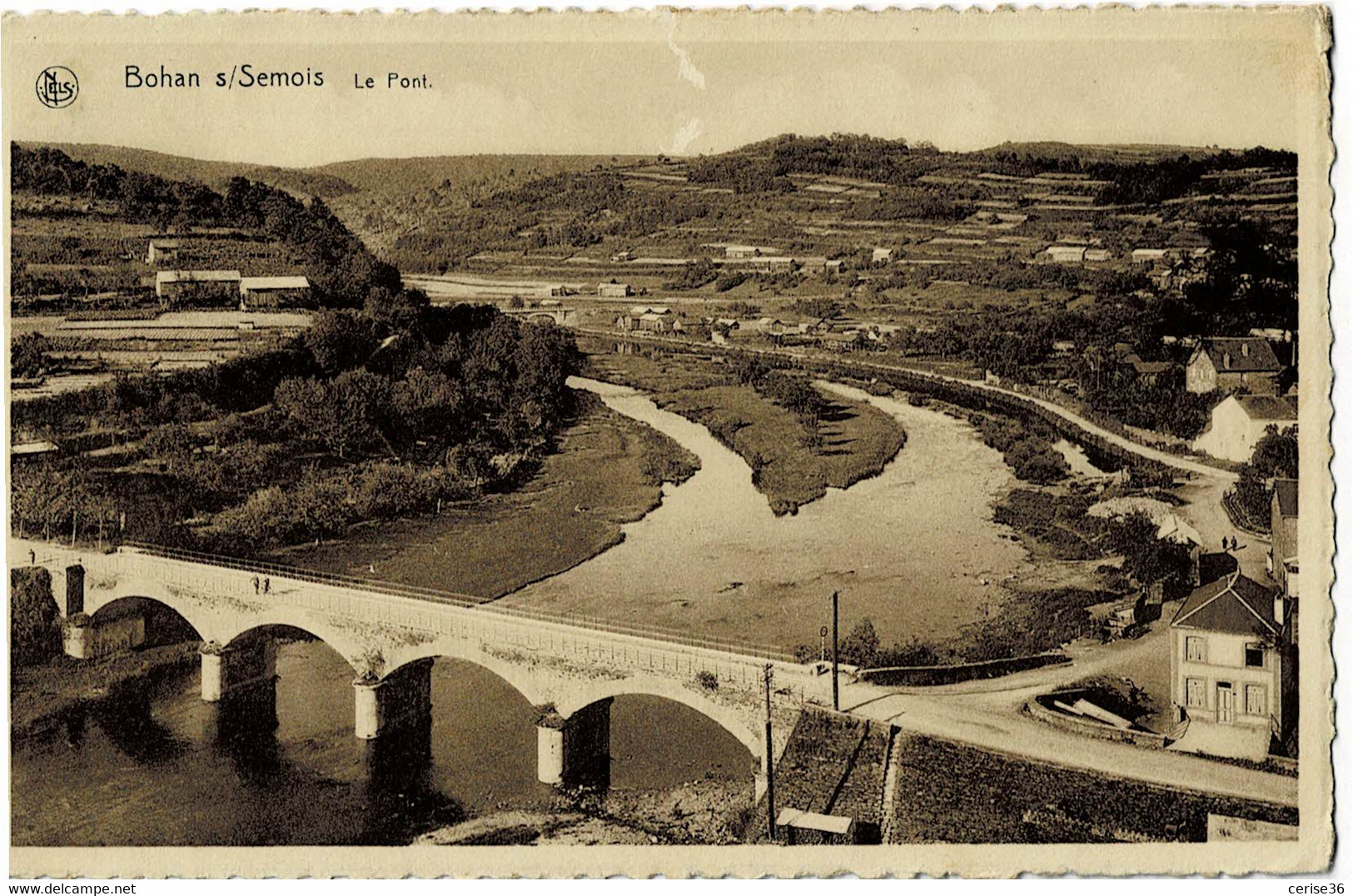 Bohan Le Pont Circulée En 1941 - Vresse-sur-Semois