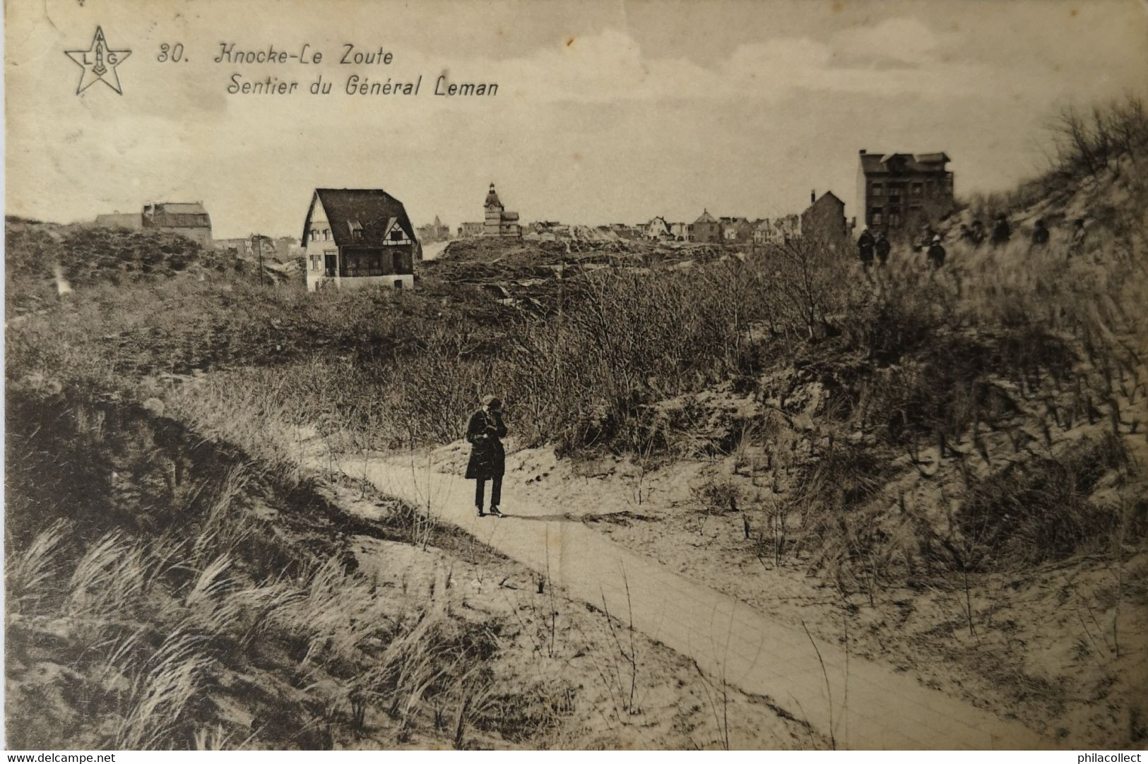 Knokke - Knocke - Zoute // Sentier Du General Leman 1924 Zeldzaam - Knokke