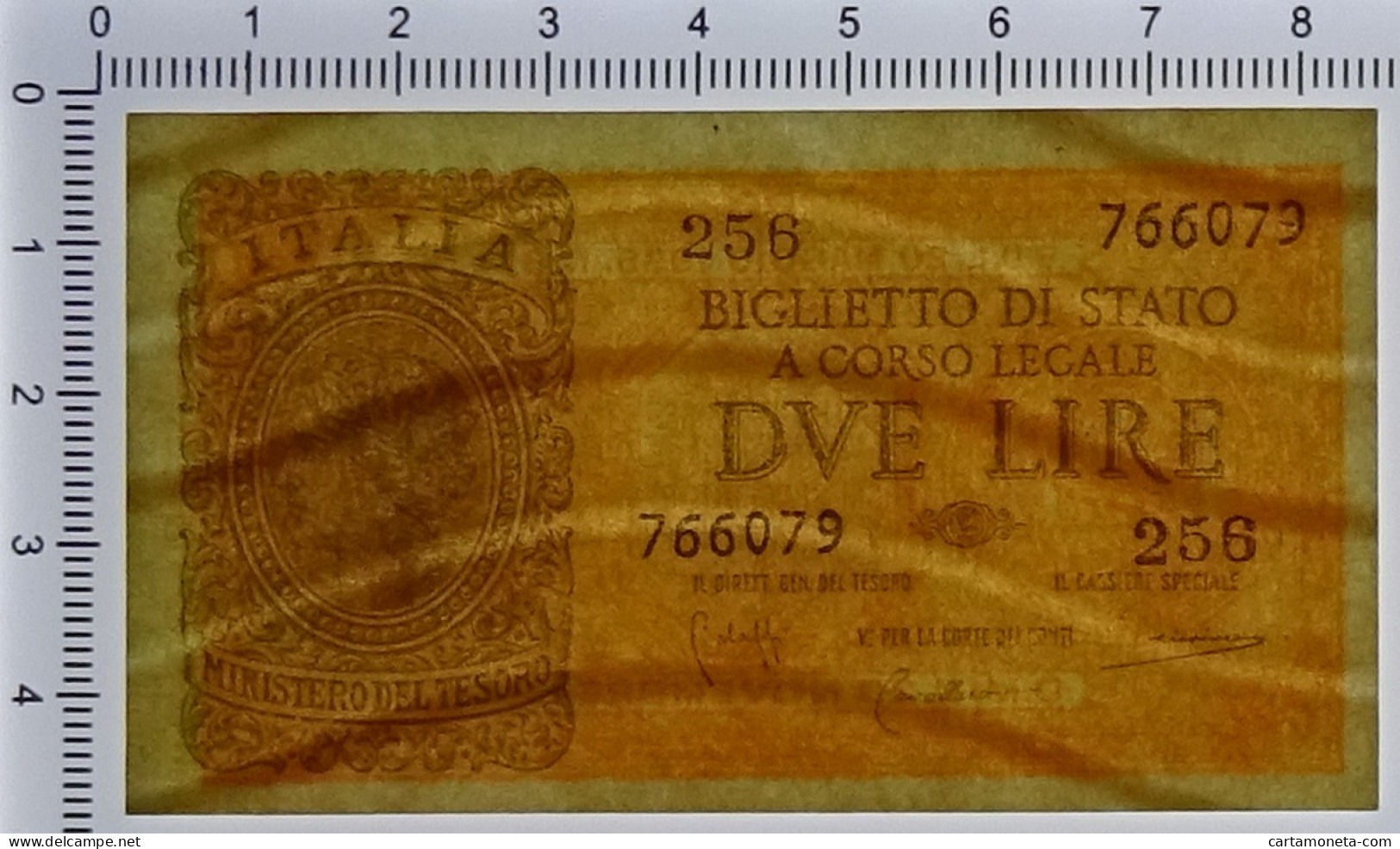 2 LIRE BIGLIETTO DI STATO LUOGOTENENZA UMBERTO BOLAFFI 23/11/1944 FDS - Regno D'Italia – Other