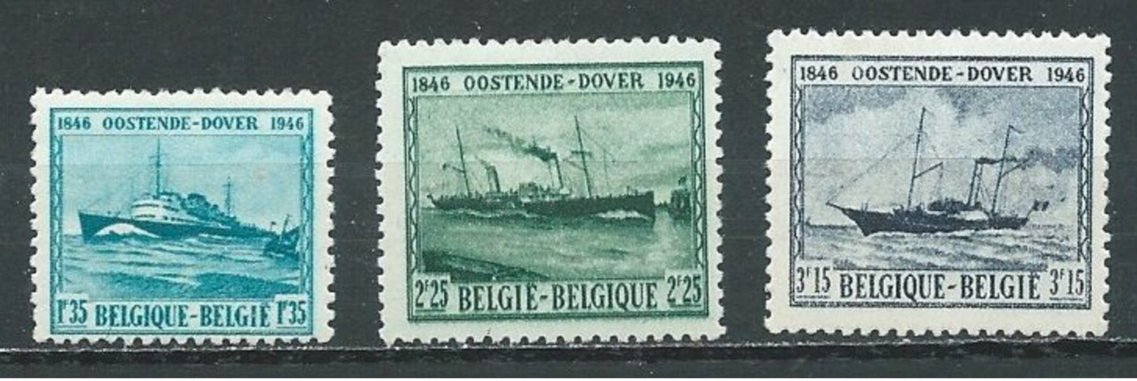 Belgique YT N°725/727 Malle Ostende-Douvres Neuf ** - Nuovi