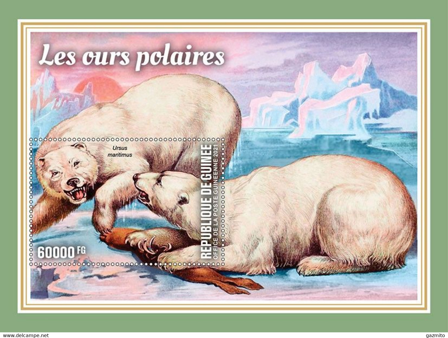 Guinea 2021, Animals Polar Bears, BF - Faune Arctique