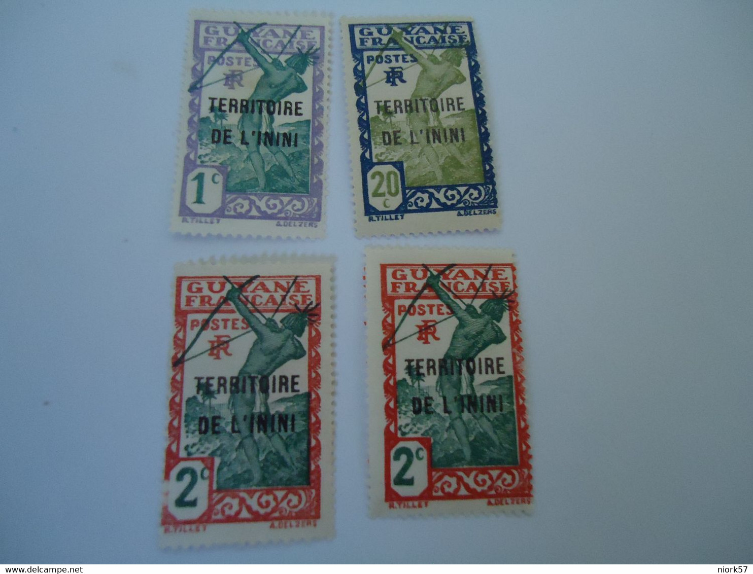 ININI   OVERPRINT  MNH  4 STAMPS - Other & Unclassified