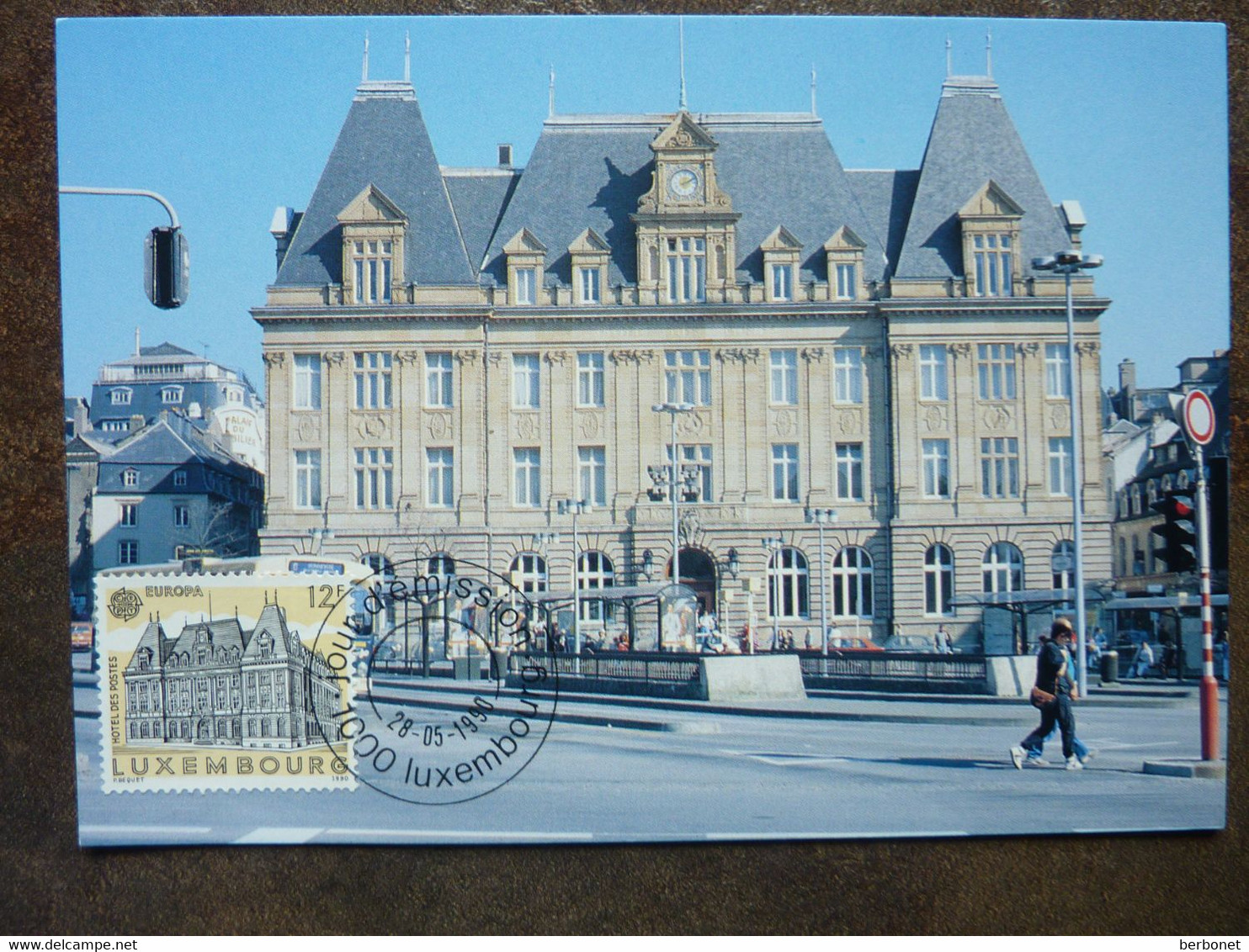 1990  Hôtel Des Postes Luxembourg-Ville   PERFECT - Cartes Maximum