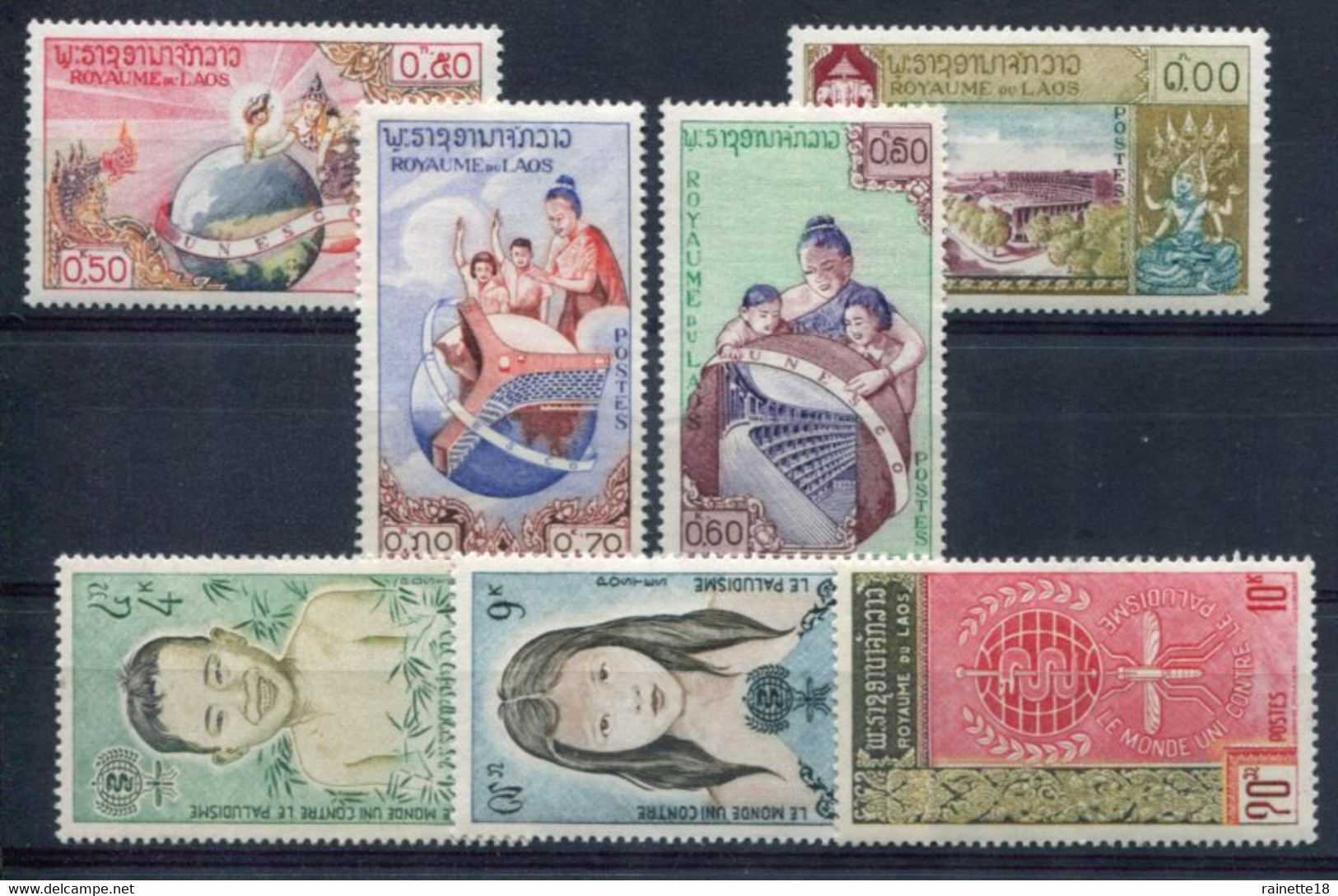 Asie    Laos (Royaume)     51/54 + 79/81  ** - Laos