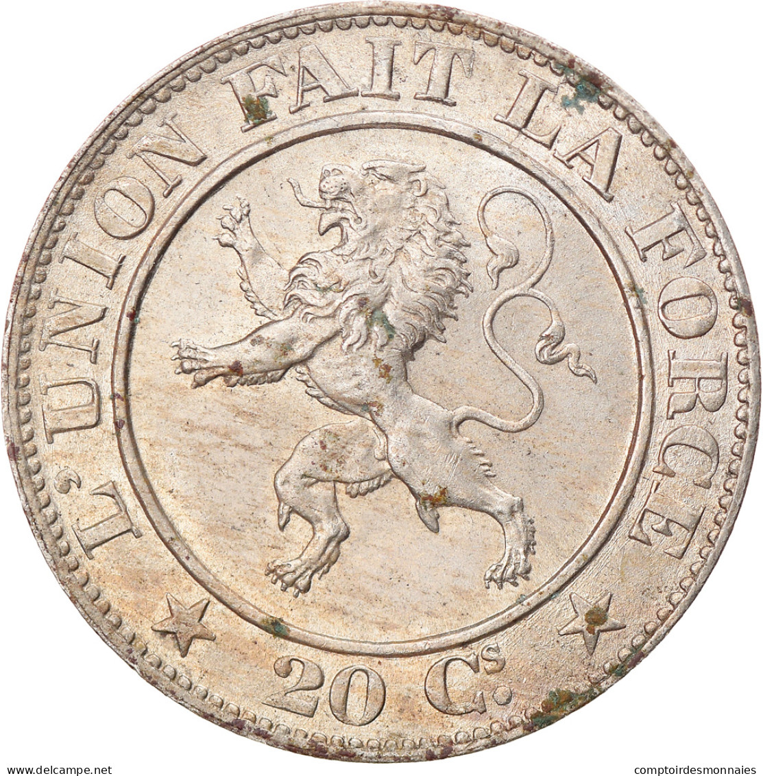 Monnaie, Belgique, Leopold I, 20 Centimes, 1861, SUP+, Copper-nickel, KM:20 - 20 Cents