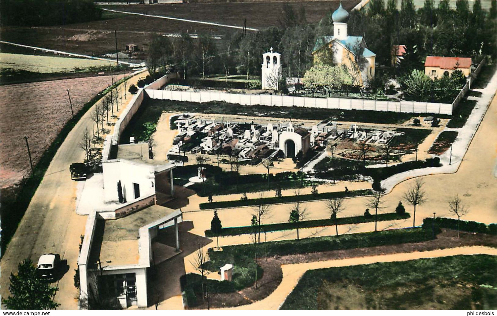 ESSONNE  SAINTE GENEVIEVE DES BOIS Cimetiere Et Eglise Russe  Cpsm ) - Sainte Genevieve Des Bois