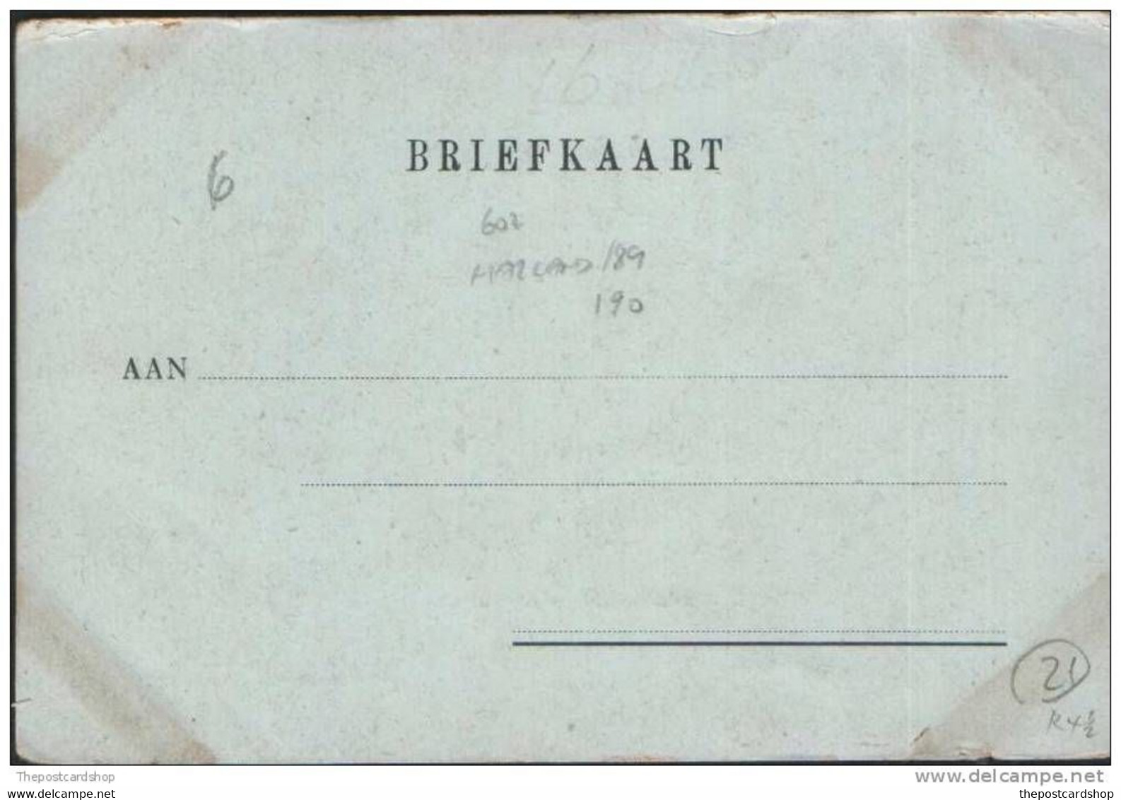 GRONINGEN EEMSKANAAL UNDIVIDED BACK NETHERLANDS HOLLAND UNUSED EARLY POSTCARD - Groningen