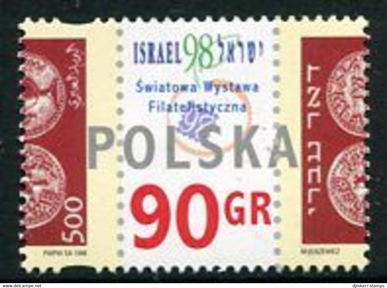 POLAND 1998 ISRAEL '98 Philatelic Exhibition MNH / **.  Michel 3713 - Unused Stamps