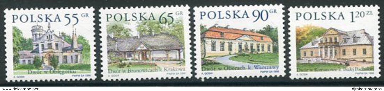 POLAND 1998 Definitive: Manor Houses MNH / **.  Michel 3695-98 - Nuevos