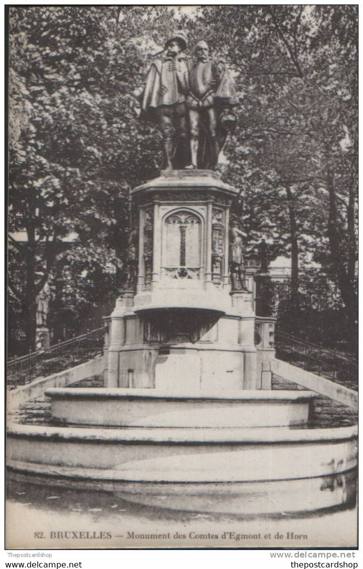 Bruxelles Brussel 82 Monument DES COMTES D'EGMONT ET DE HORN BELGIUM LA BELGIQUE GRAND BAZAR ANSPACHbediteur Bruxelles - Bauwerke, Gebäude