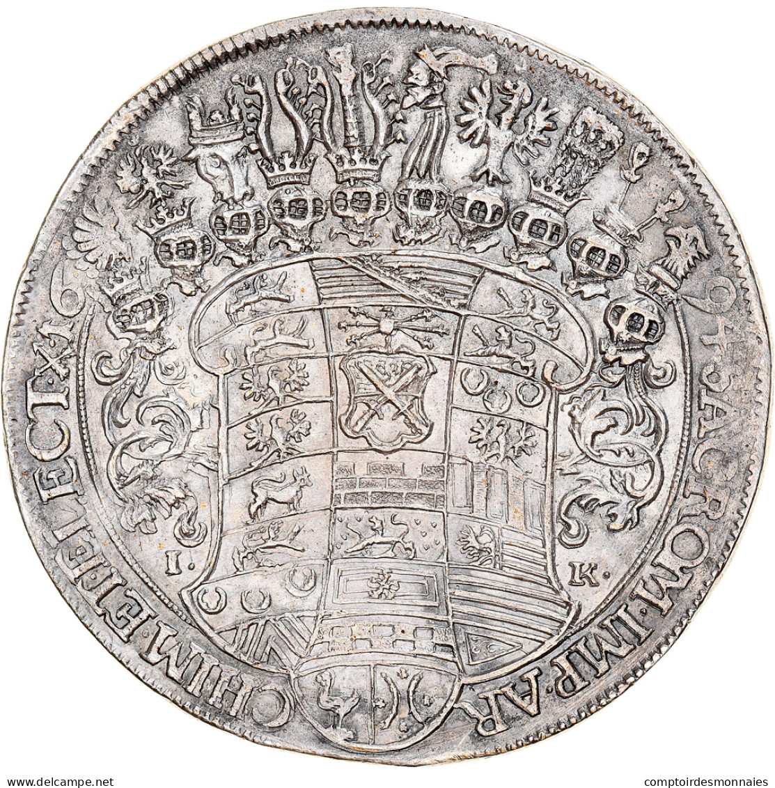 Monnaie, Etats Allemands, SAXONY-ALBERTINE, Friedrich August I, Thaler, 1694 - Taler & Doppeltaler