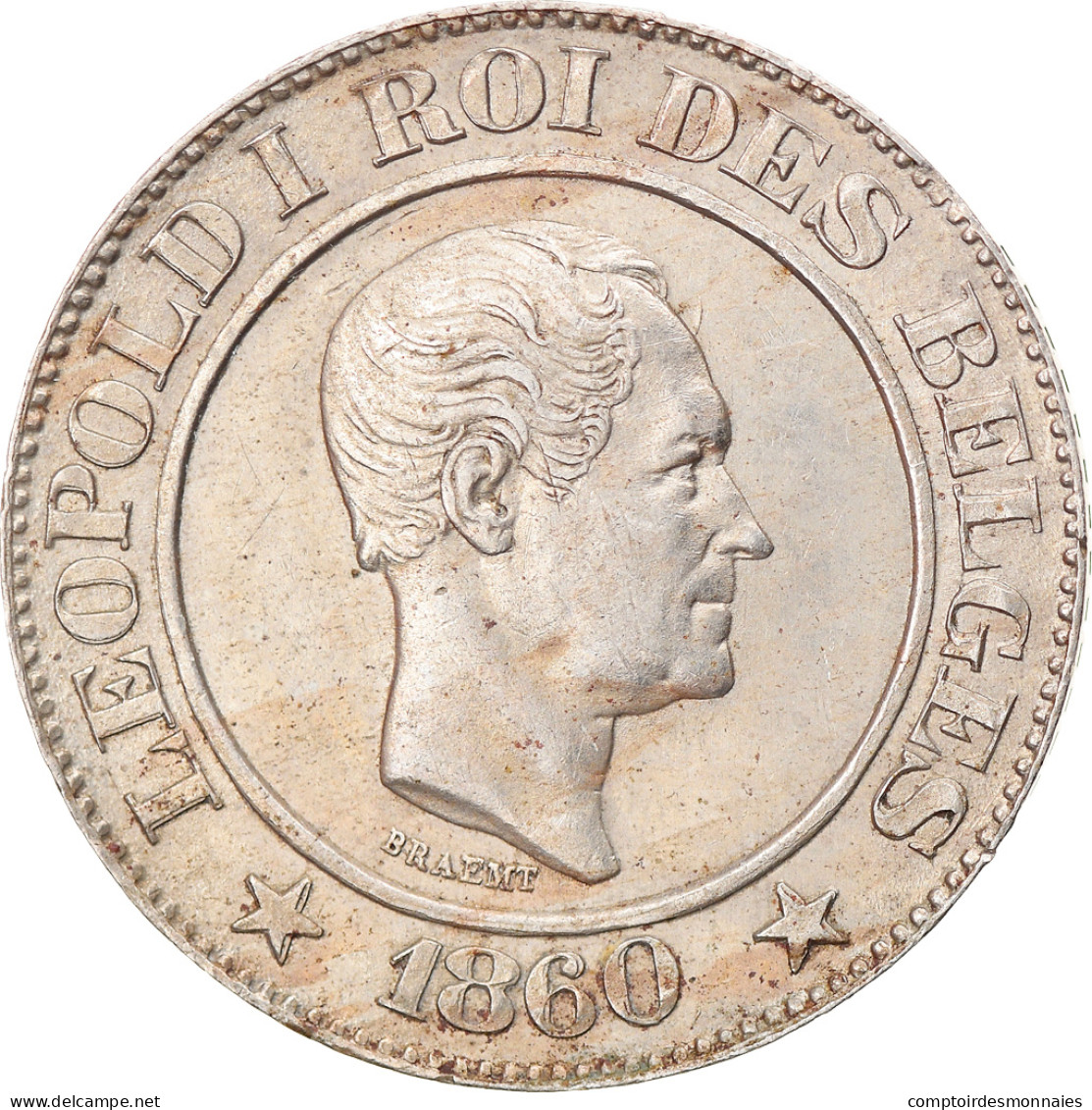 Monnaie, Belgique, Leopold I, 20 Centimes, 1860, SUP, Copper-nickel, KM:20 - 20 Centimes